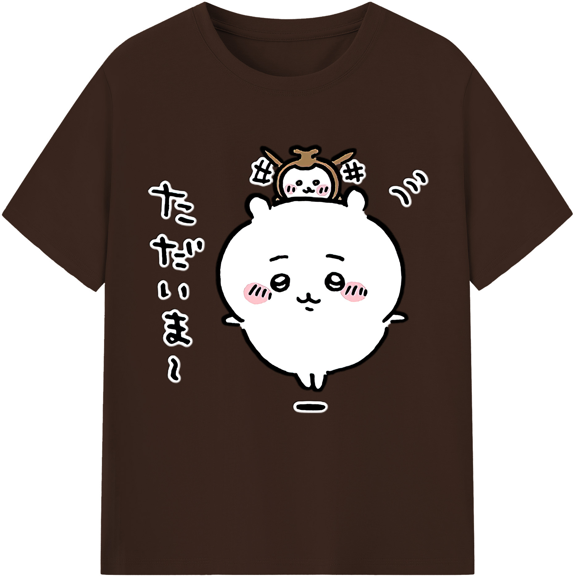 （画像用） ちいかわ ちいかわ Chii-kawa chiikawa 綿100％半袖Tシャツ（フロントプリント）