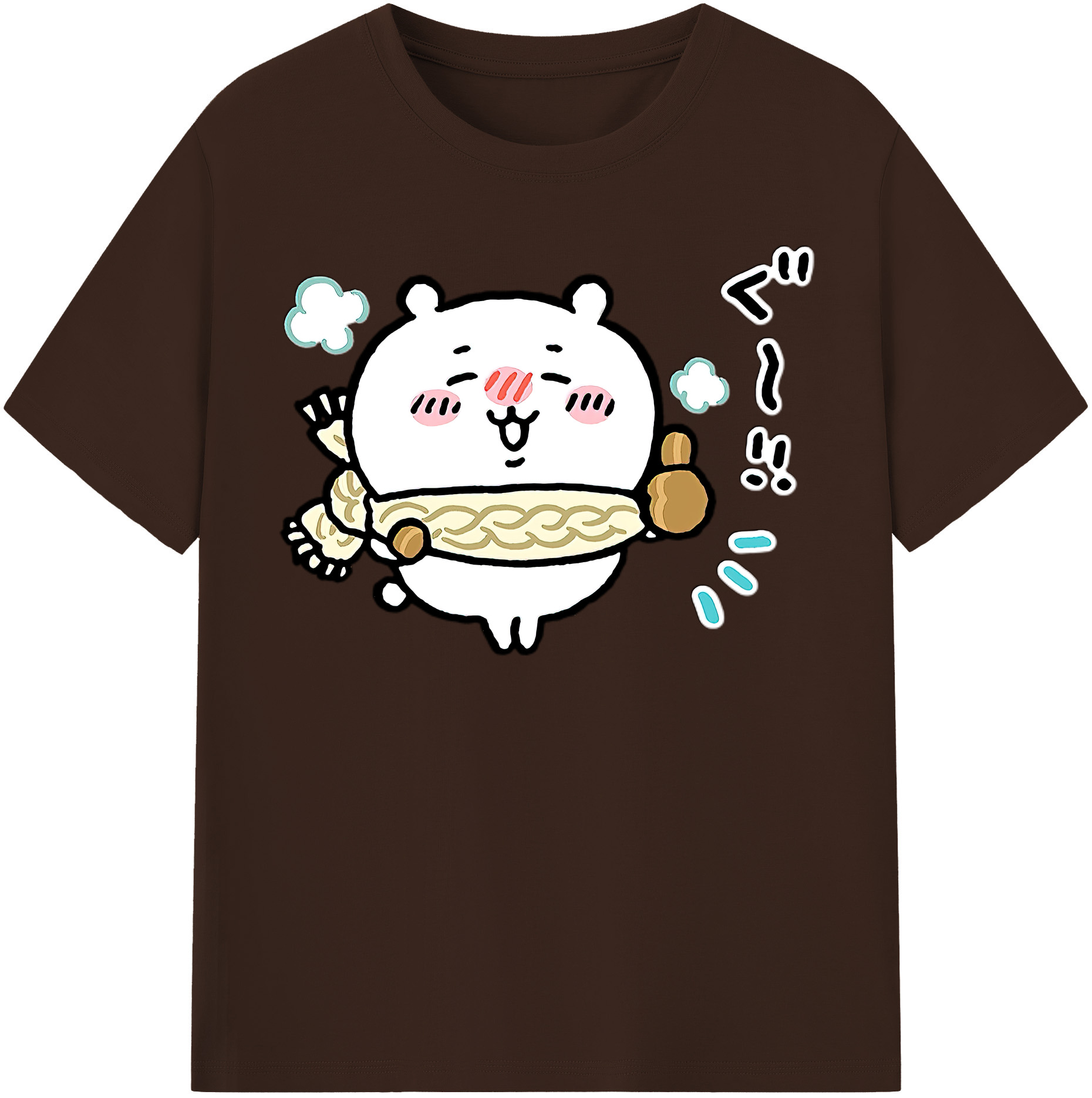 （画像用） ちいかわ ちいかわ Chii-kawa chiikawa 綿100％半袖Tシャツ（フロントプリント）