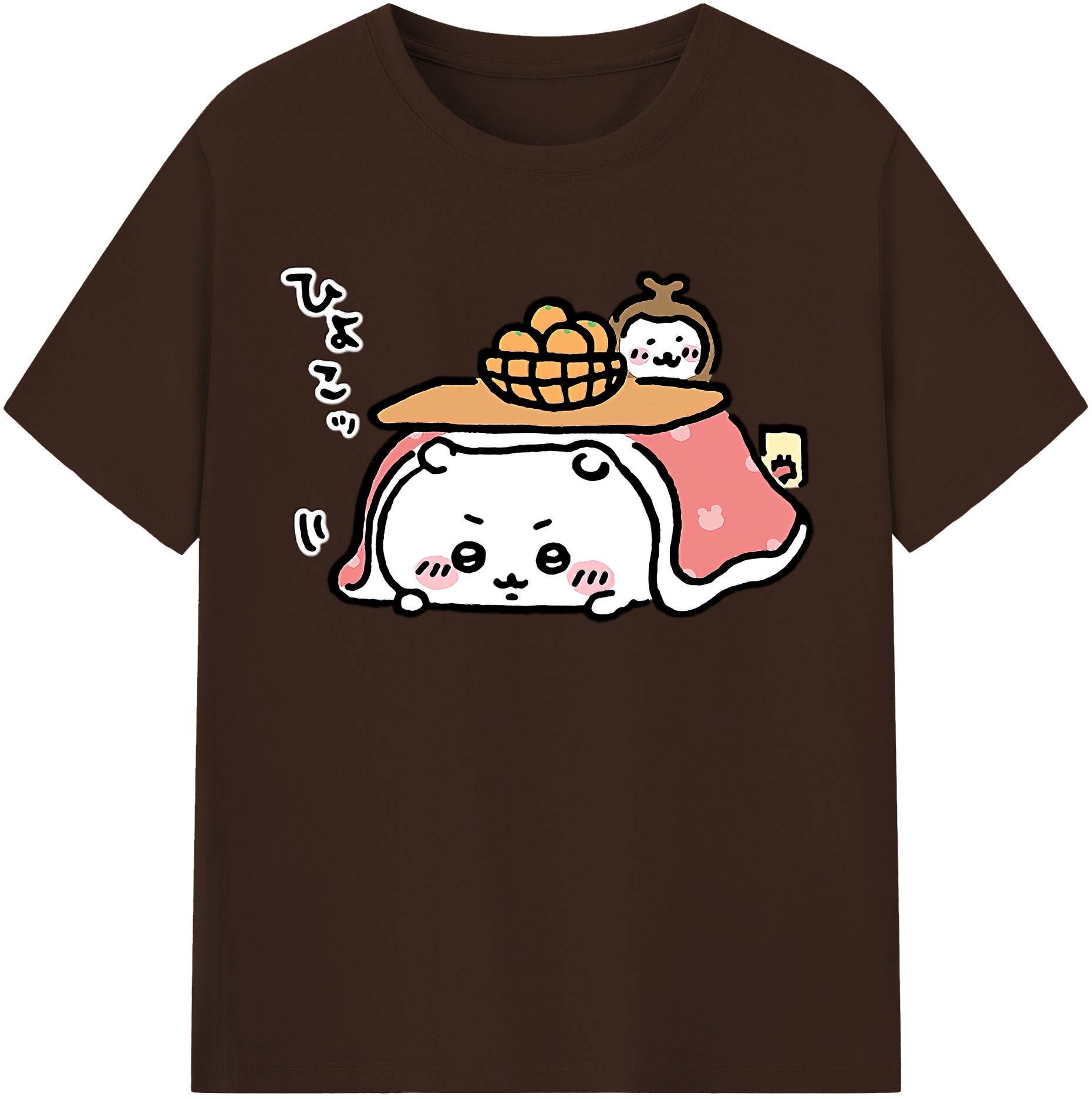 （画像用） ちいかわ ちいかわ Chii-kawa chiikawa 綿100％半袖Tシャツ（フロントプリント）