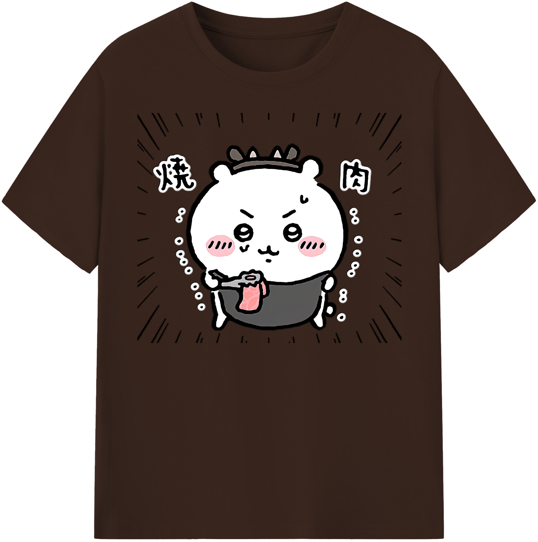 （画像用） ちいかわ ちいかわ Chii-kawa chiikawa 綿100％半袖Tシャツ（フロントプリント）