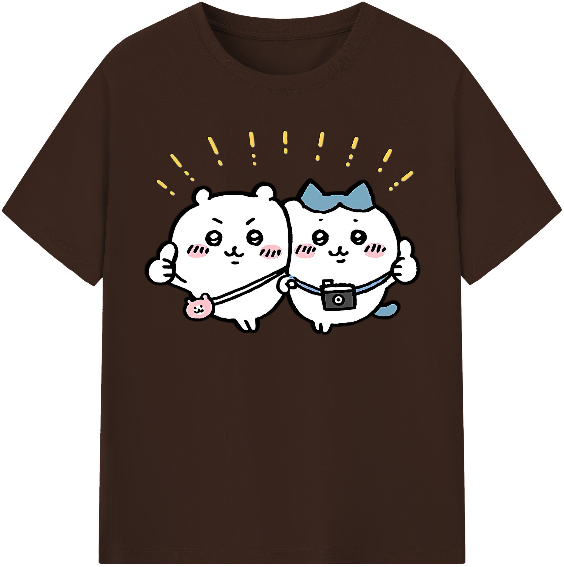 （画像用） ちいかわ ちいかわ Chii-kawa chiikawa 綿100％半袖Tシャツ（フロントプリント）
