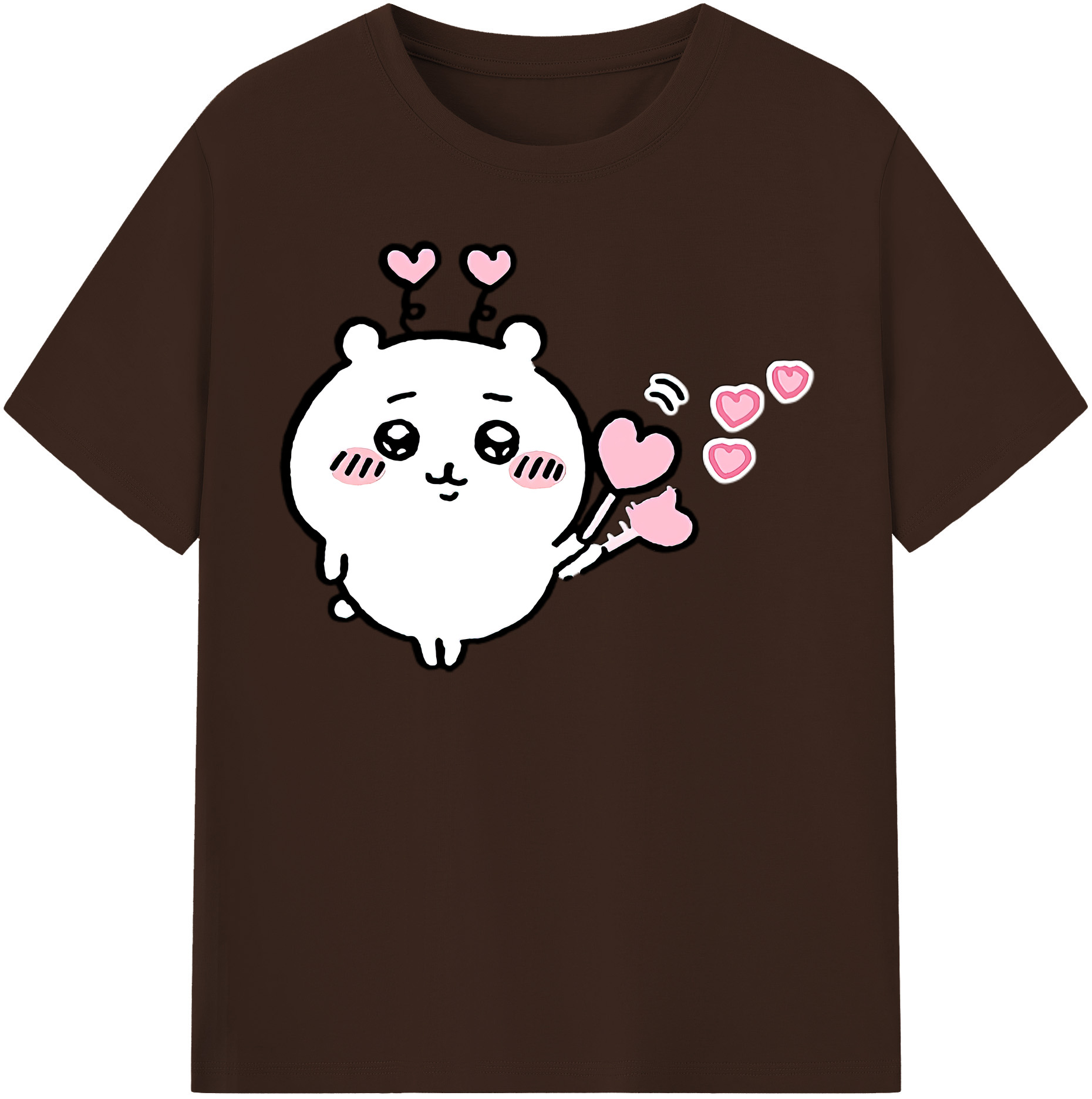 （画像用） ちいかわ ちいかわ Chii-kawa chiikawa 綿100％半袖Tシャツ（フロントプリント）