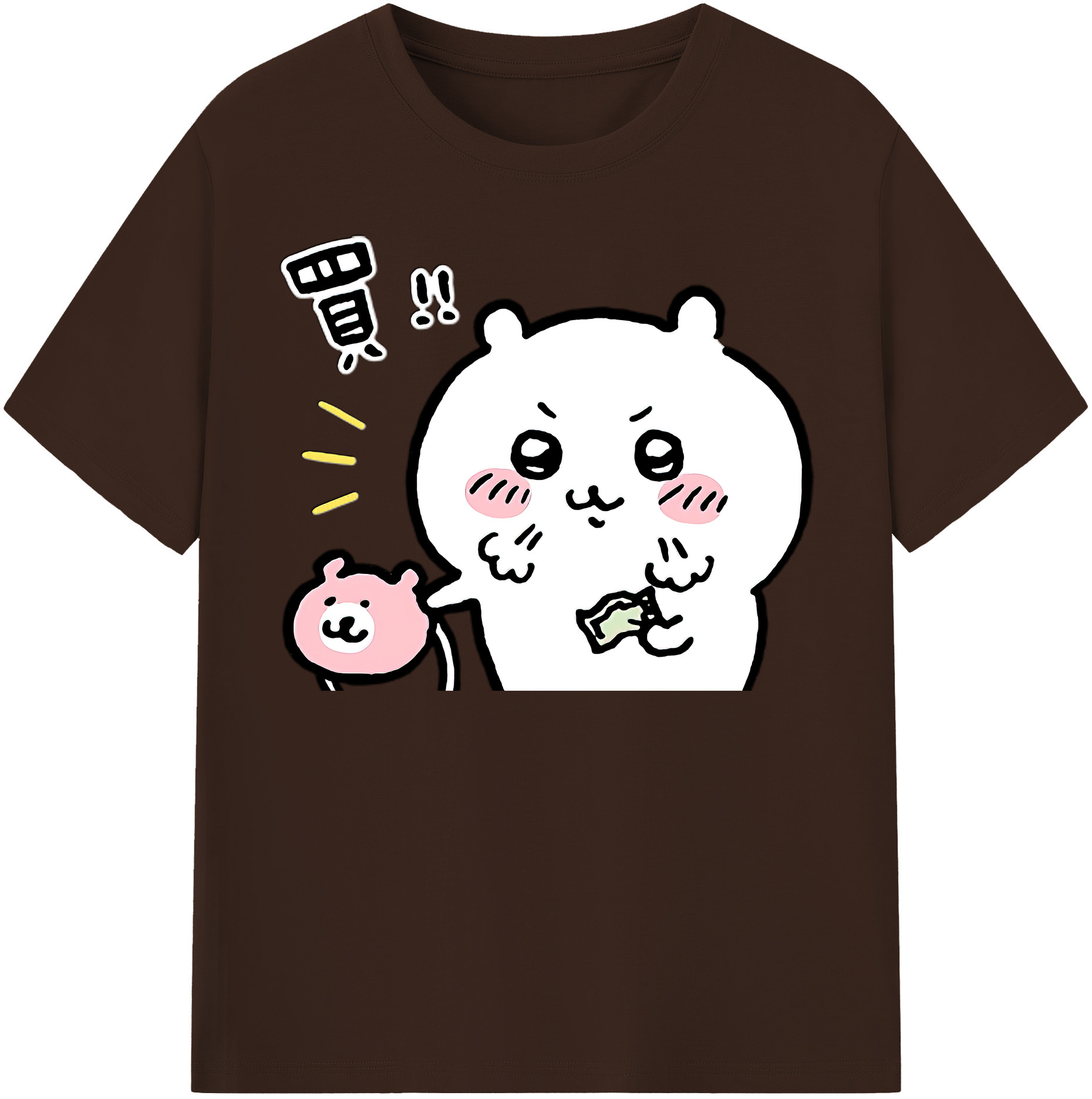 （画像用） ちいかわ ちいかわ Chii-kawa chiikawa 綿100％半袖Tシャツ（フロントプリント）