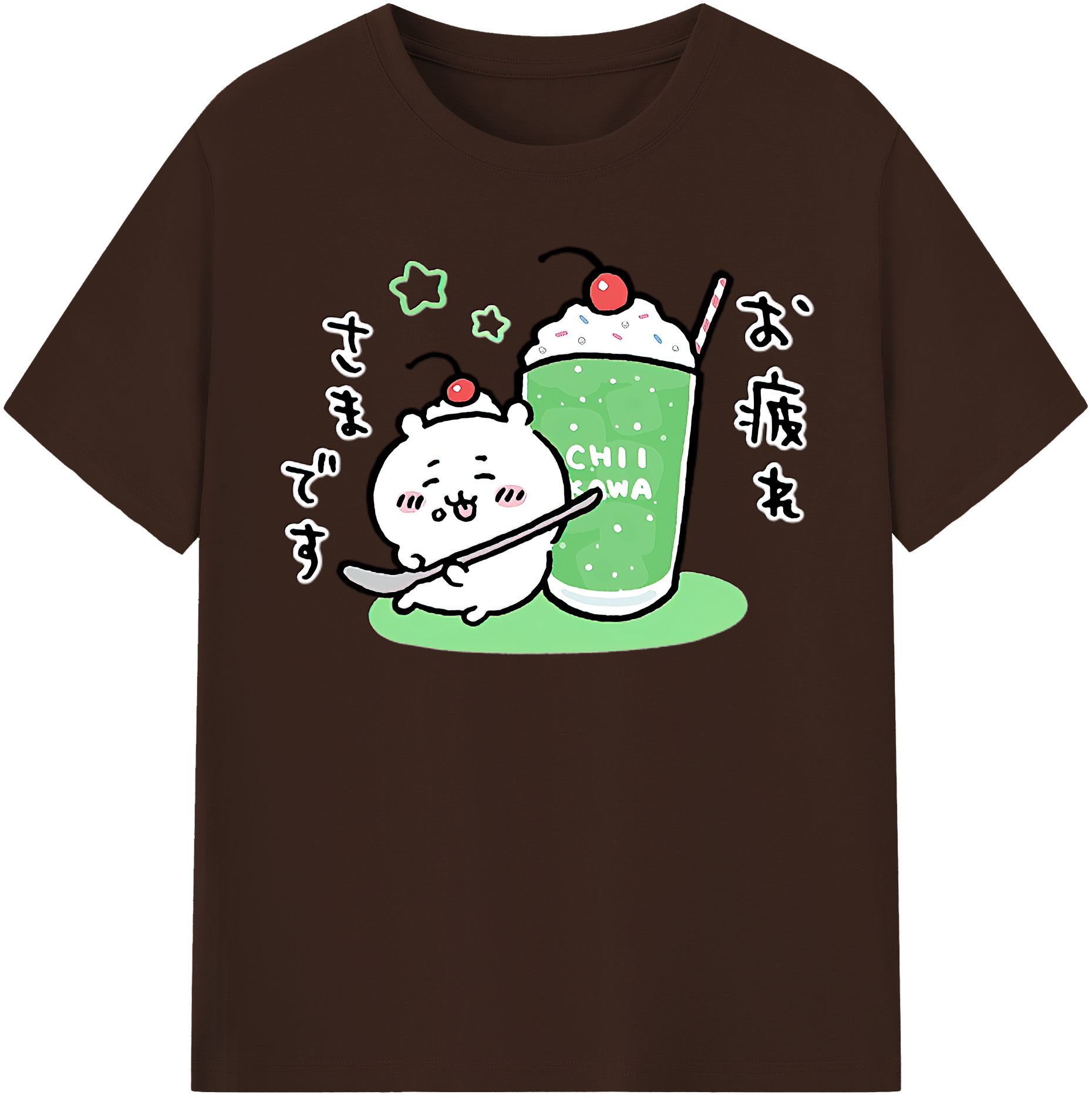 （画像用） ちいかわ ちいかわ Chii-kawa chiikawa 綿100％半袖Tシャツ（フロントプリント）