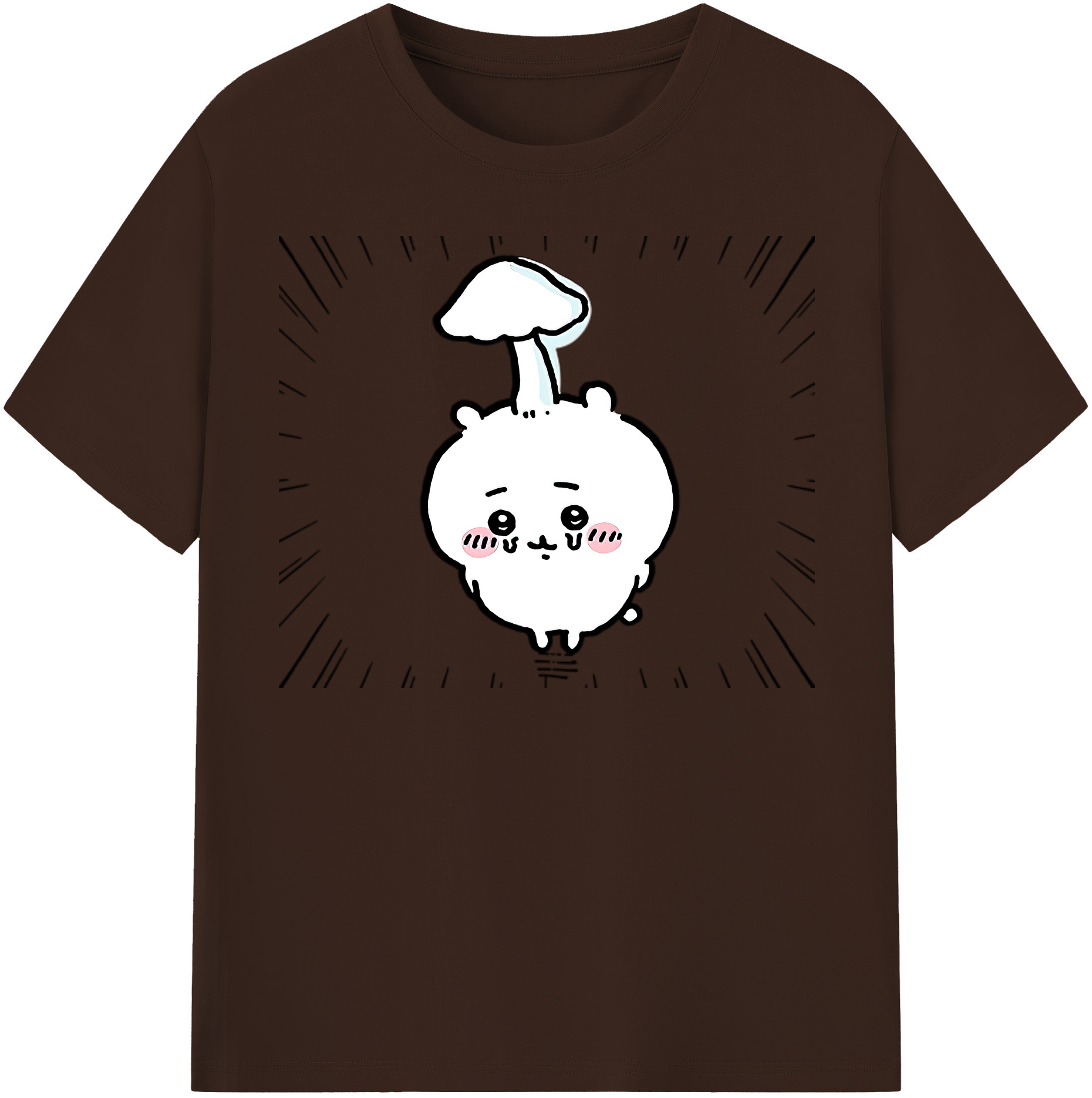 （画像用） ちいかわ ちいかわ Chii-kawa chiikawa 綿100％半袖Tシャツ（フロントプリント）