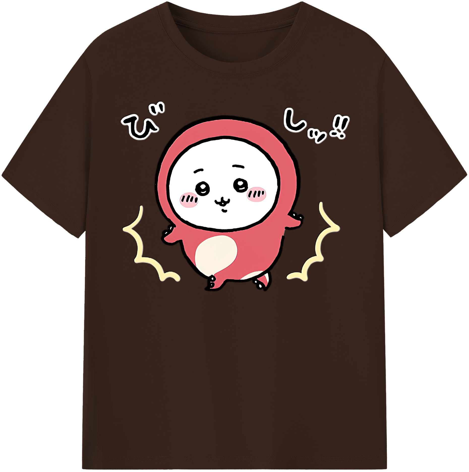 （画像用） ちいかわ ちいかわ Chii-kawa chiikawa 綿100％半袖Tシャツ（フロントプリント）