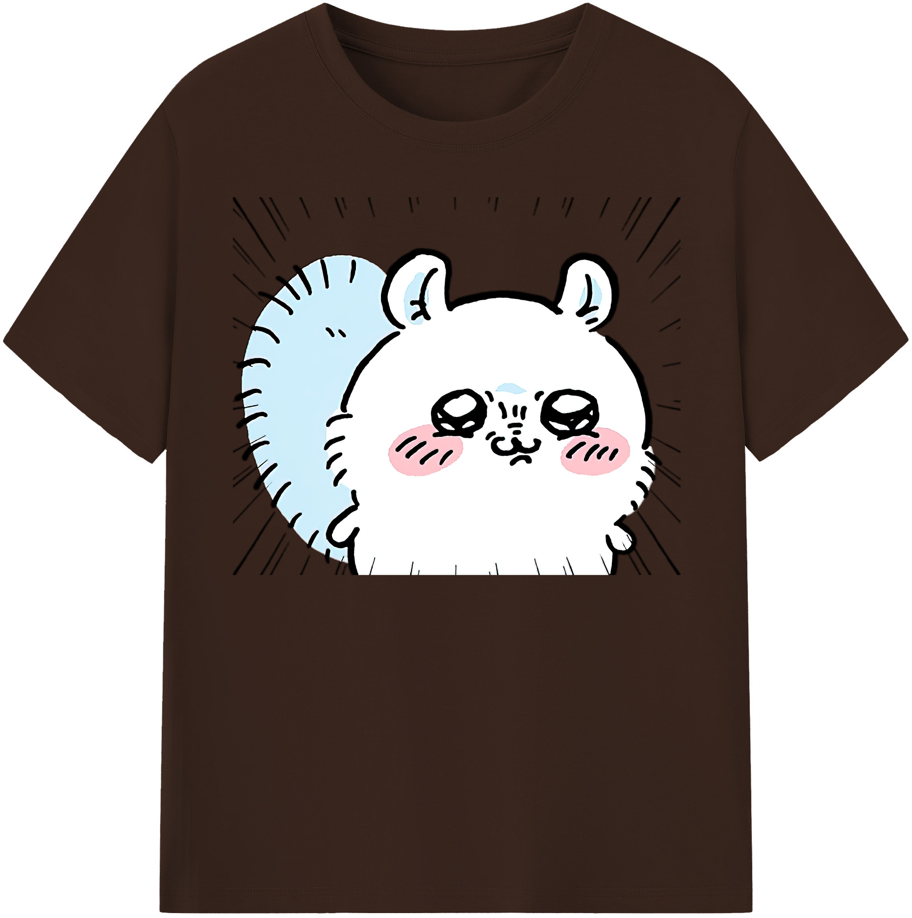 （画像用） ちいかわ モモンガ Chii-kawa Momonga 綿100％半袖Tシャツ（フロントプリント）