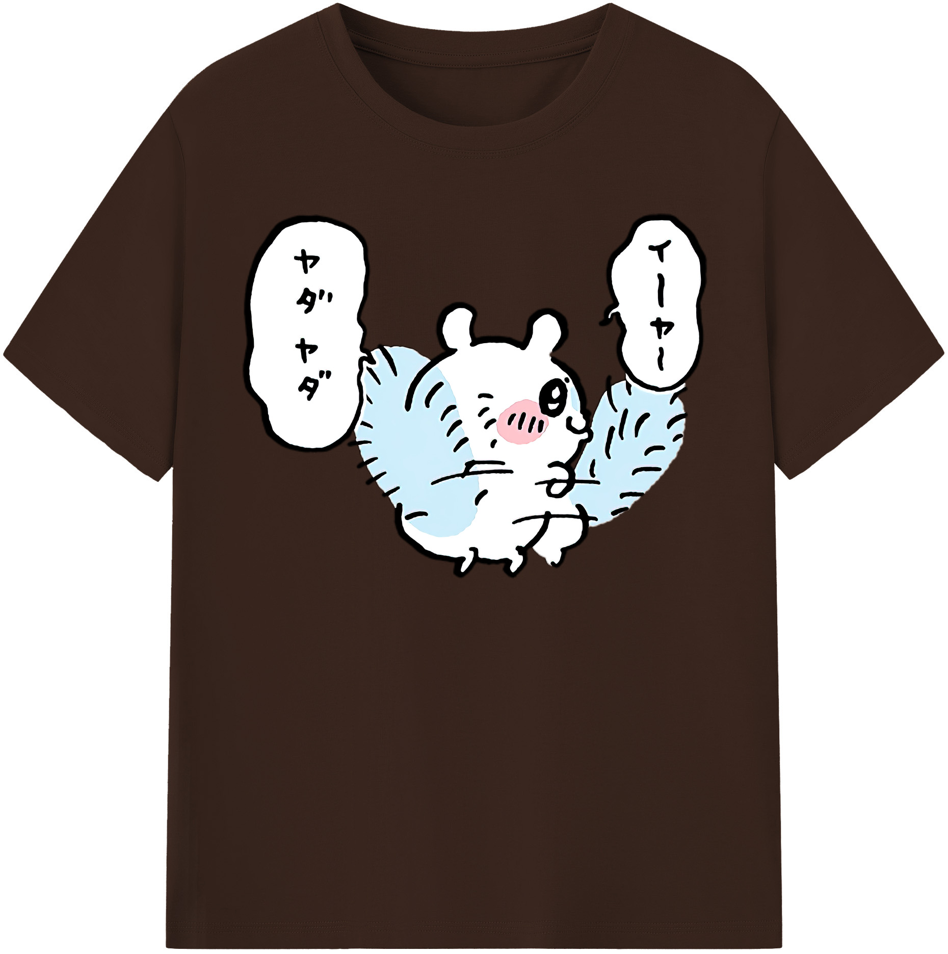 （画像用） ちいかわ モモンガ Chii-kawa Momonga 綿100％半袖Tシャツ（フロントプリント）