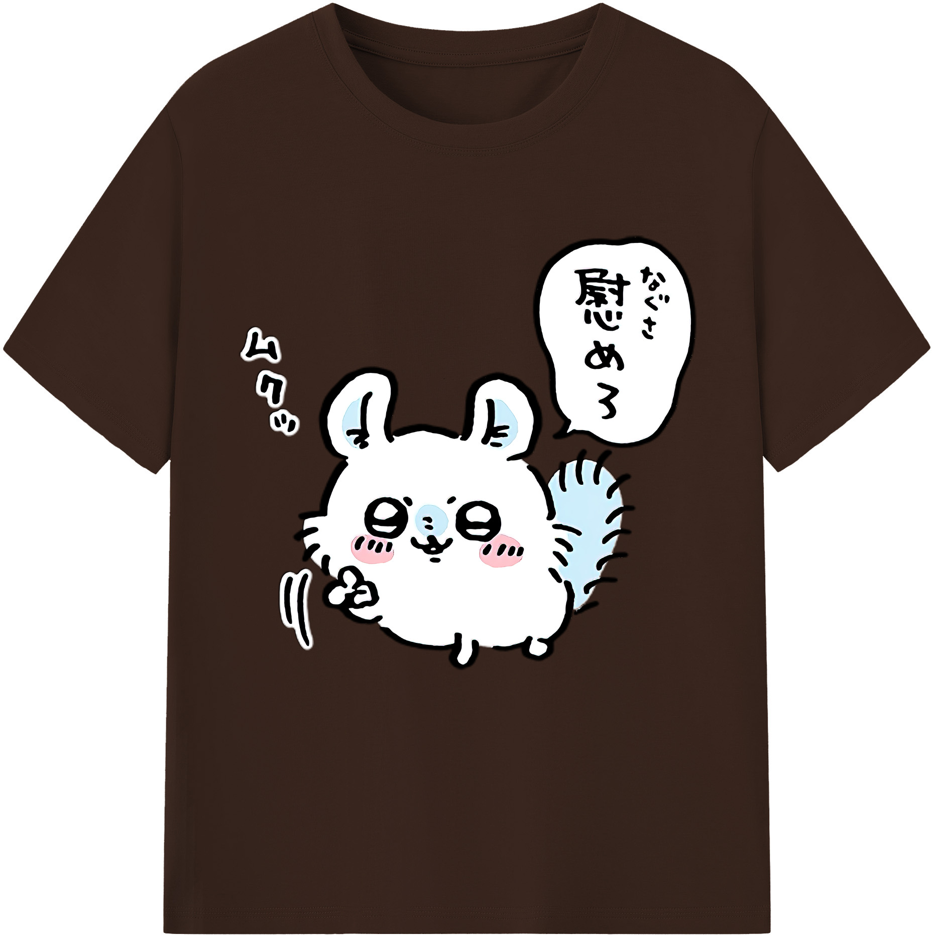 （画像用） ちいかわ モモンガ Chii-kawa Momonga 綿100％半袖Tシャツ（フロントプリント）