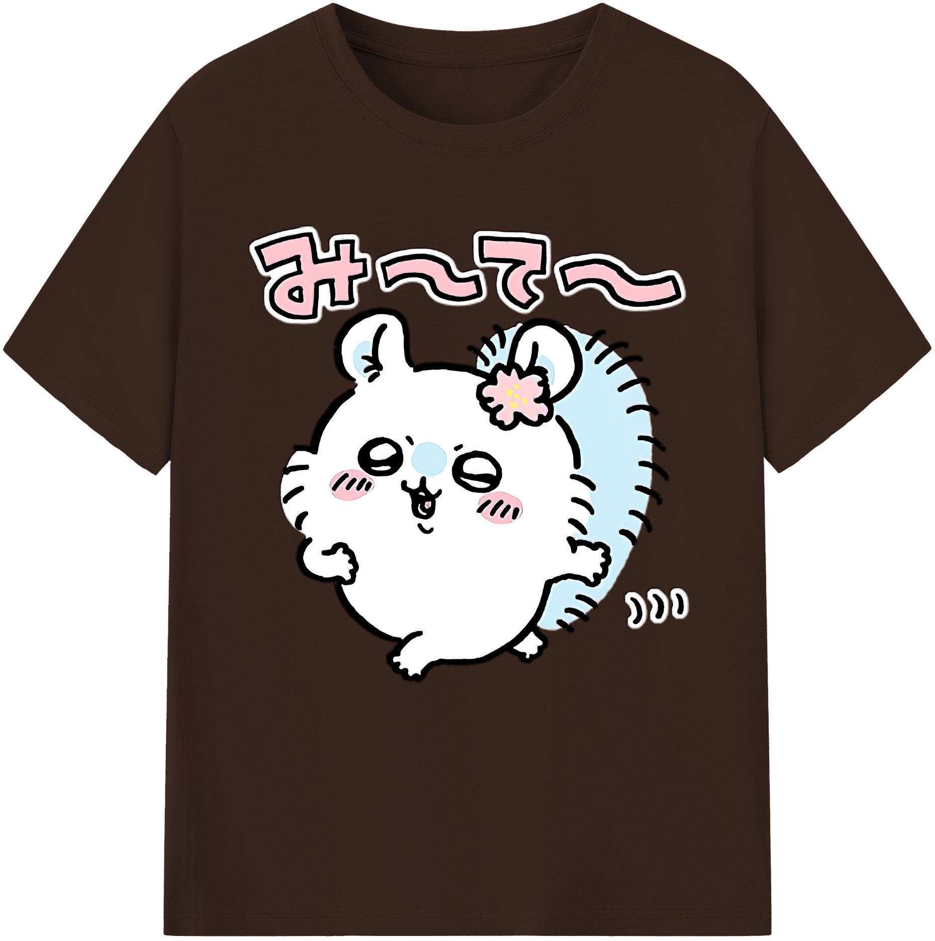 （画像用） ちいかわ モモンガ Chii-kawa Momonga 綿100％半袖Tシャツ（フロントプリント）