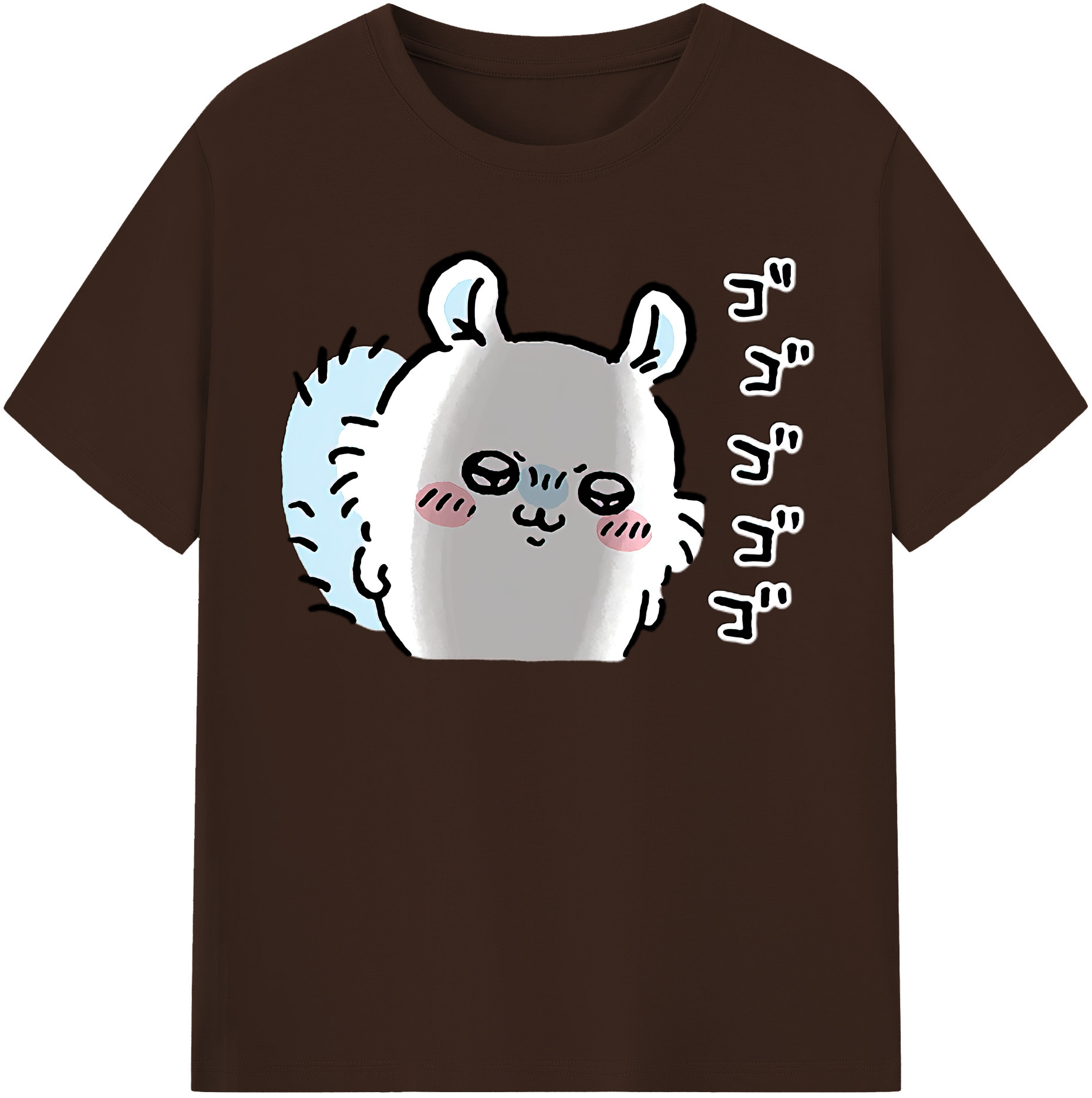 （画像用） ちいかわ モモンガ Chii-kawa Momonga 綿100％半袖Tシャツ（フロントプリント）