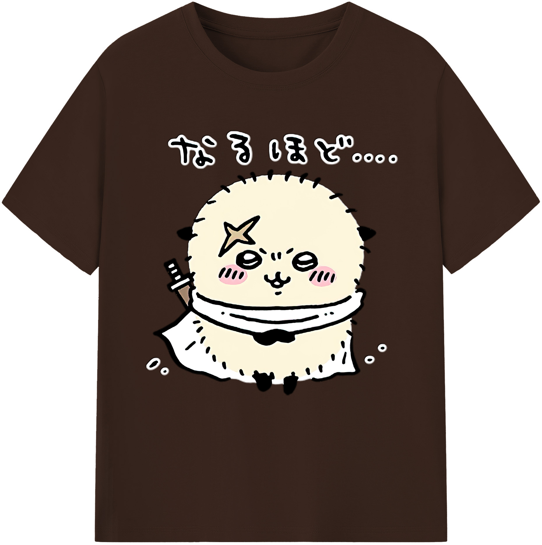 （画像用） ちいかわ ラッコ Chii-kawa Sea otter 綿100％半袖Tシャツ（フロントプリント）