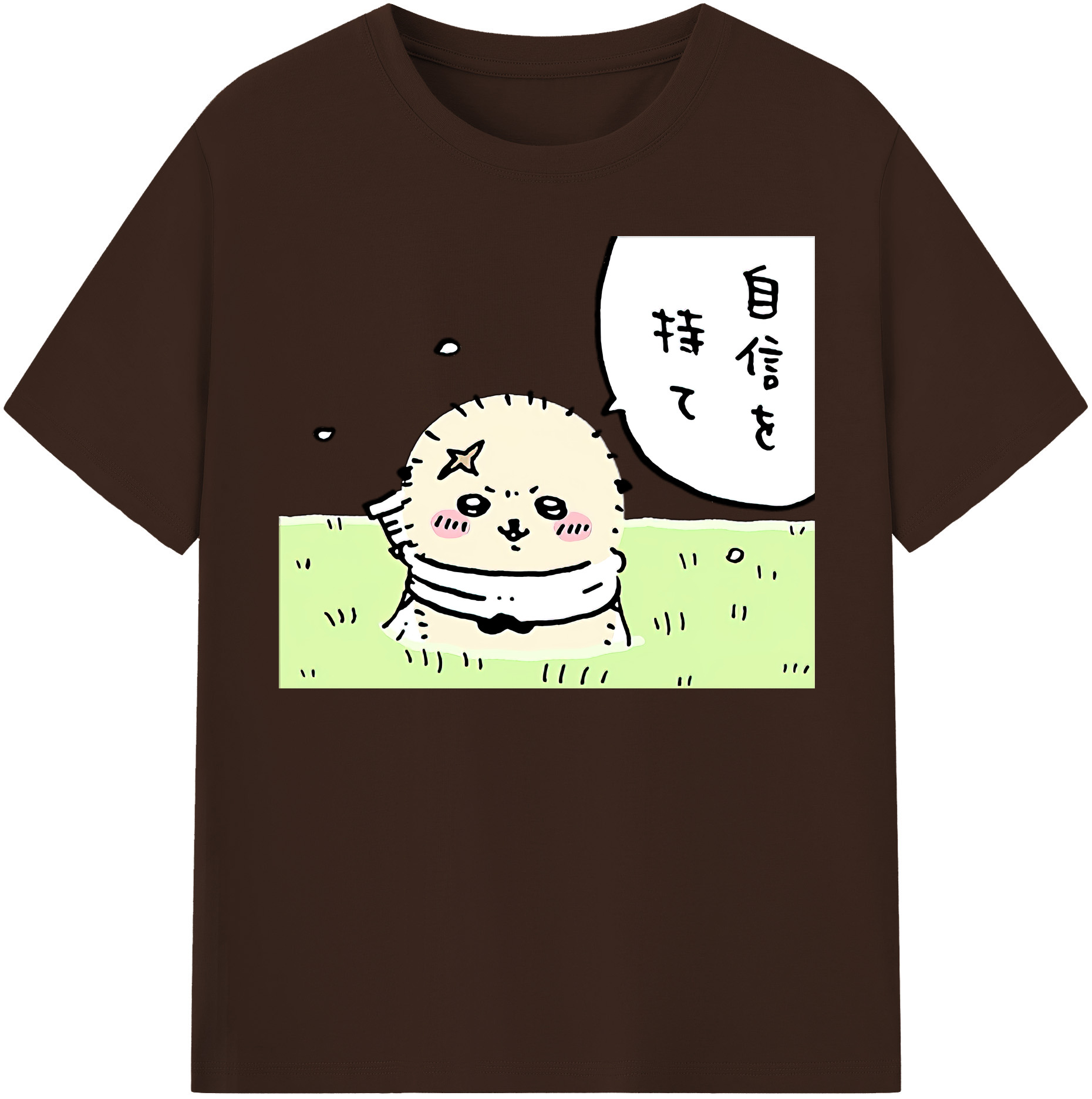 （画像用） ちいかわ ラッコ Chii-kawa Sea otter 綿100％半袖Tシャツ（フロントプリント）