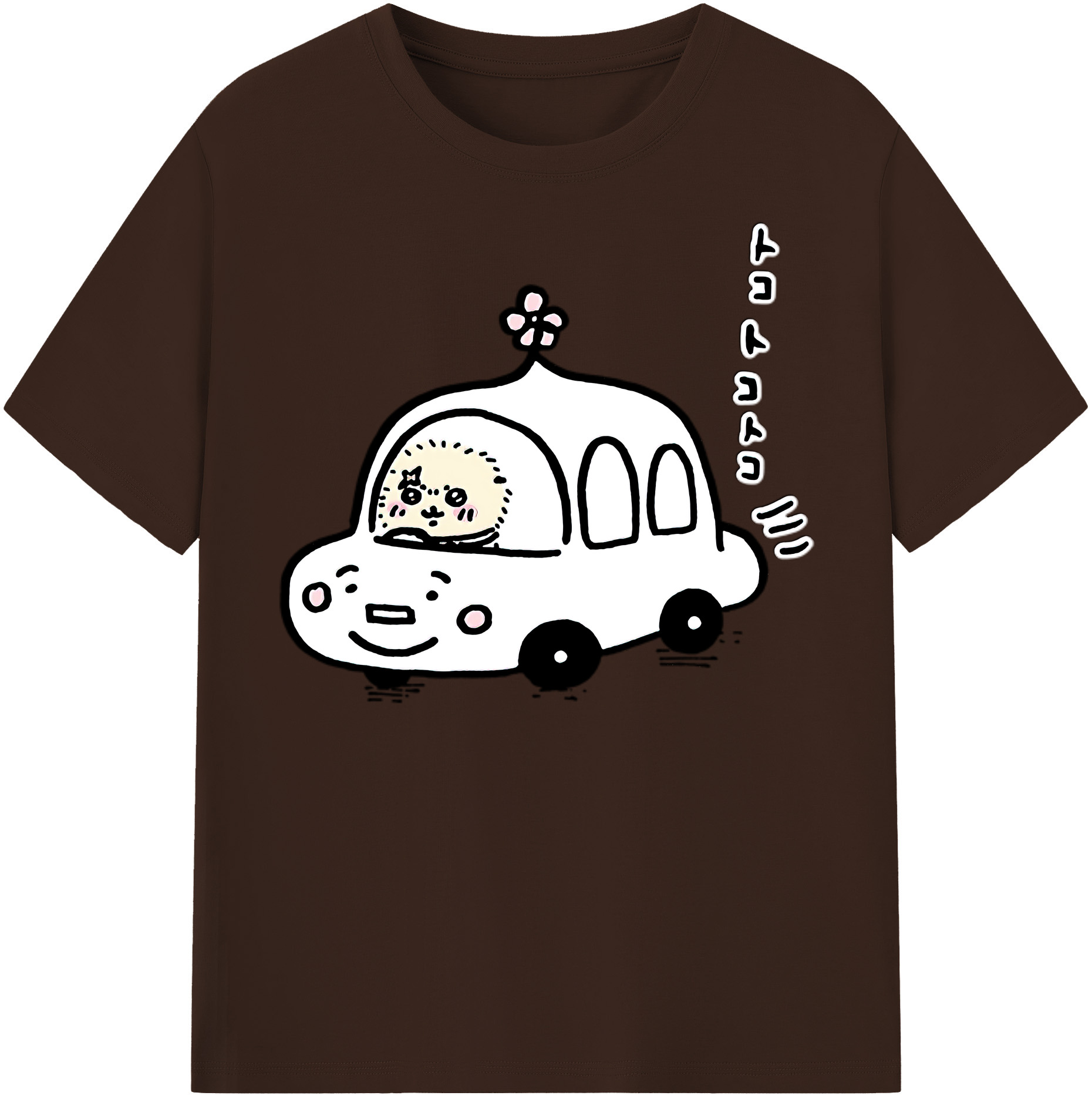 （画像用） ちいかわ ラッコ Chii-kawa Sea otter 綿100％半袖Tシャツ（フロントプリント）