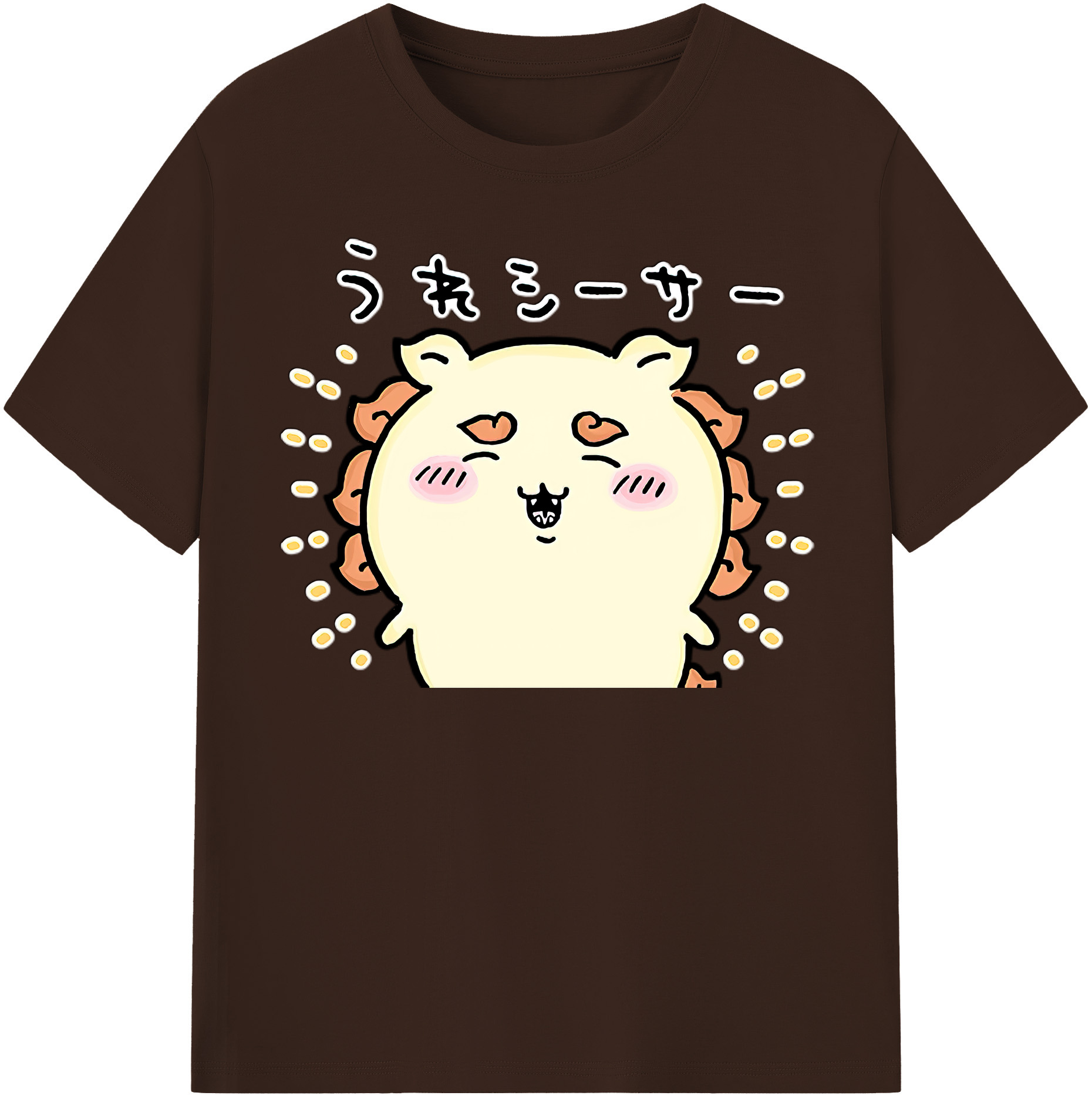 （画像用） ちいかわ シーサー Chii-kawa Shisa 綿100％半袖Tシャツ（フロントプリント）