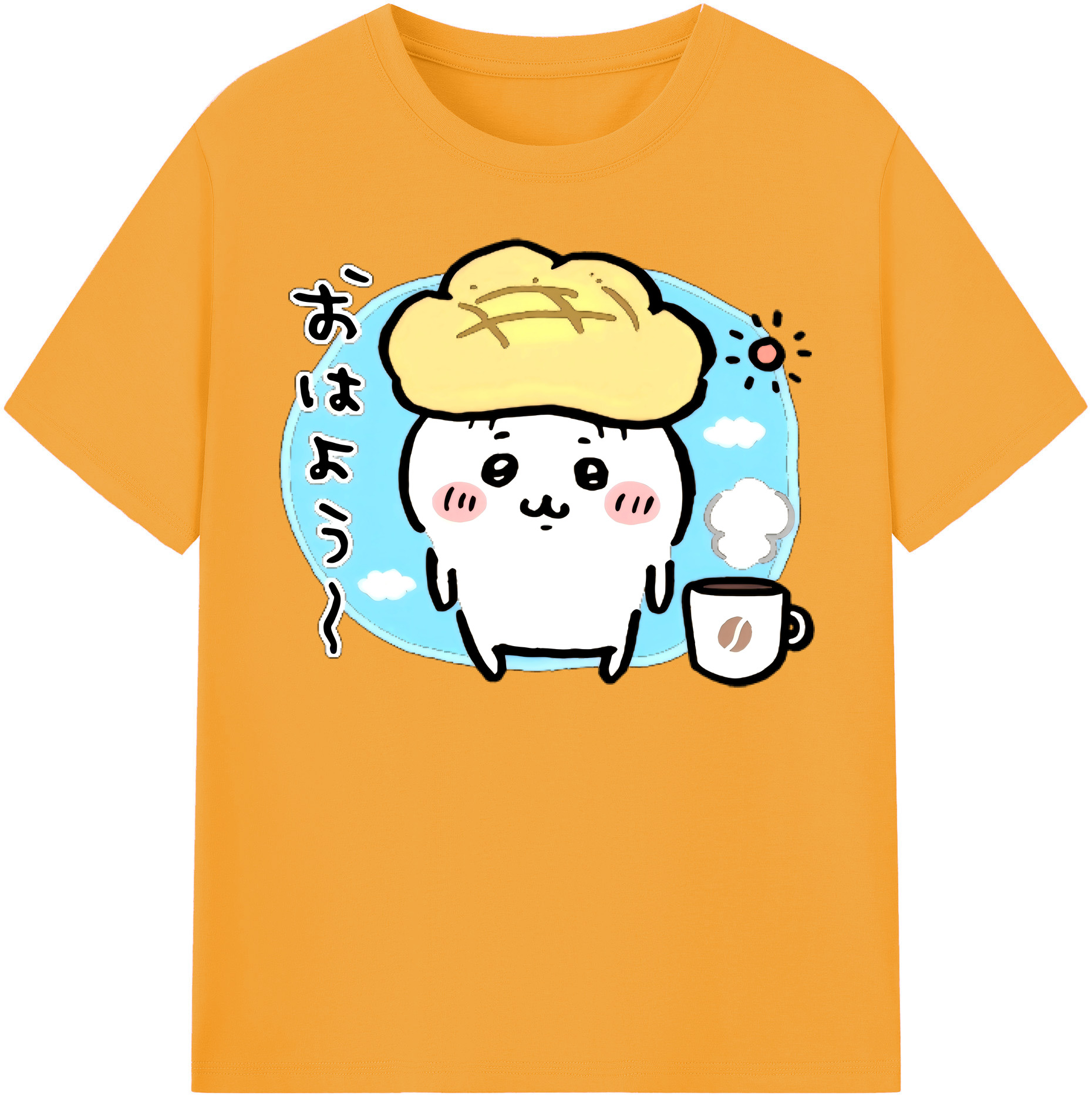（画像用） ちいかわ ちいかわ Chii-kawa chiikawa 綿100％半袖Tシャツ（フロントプリント）