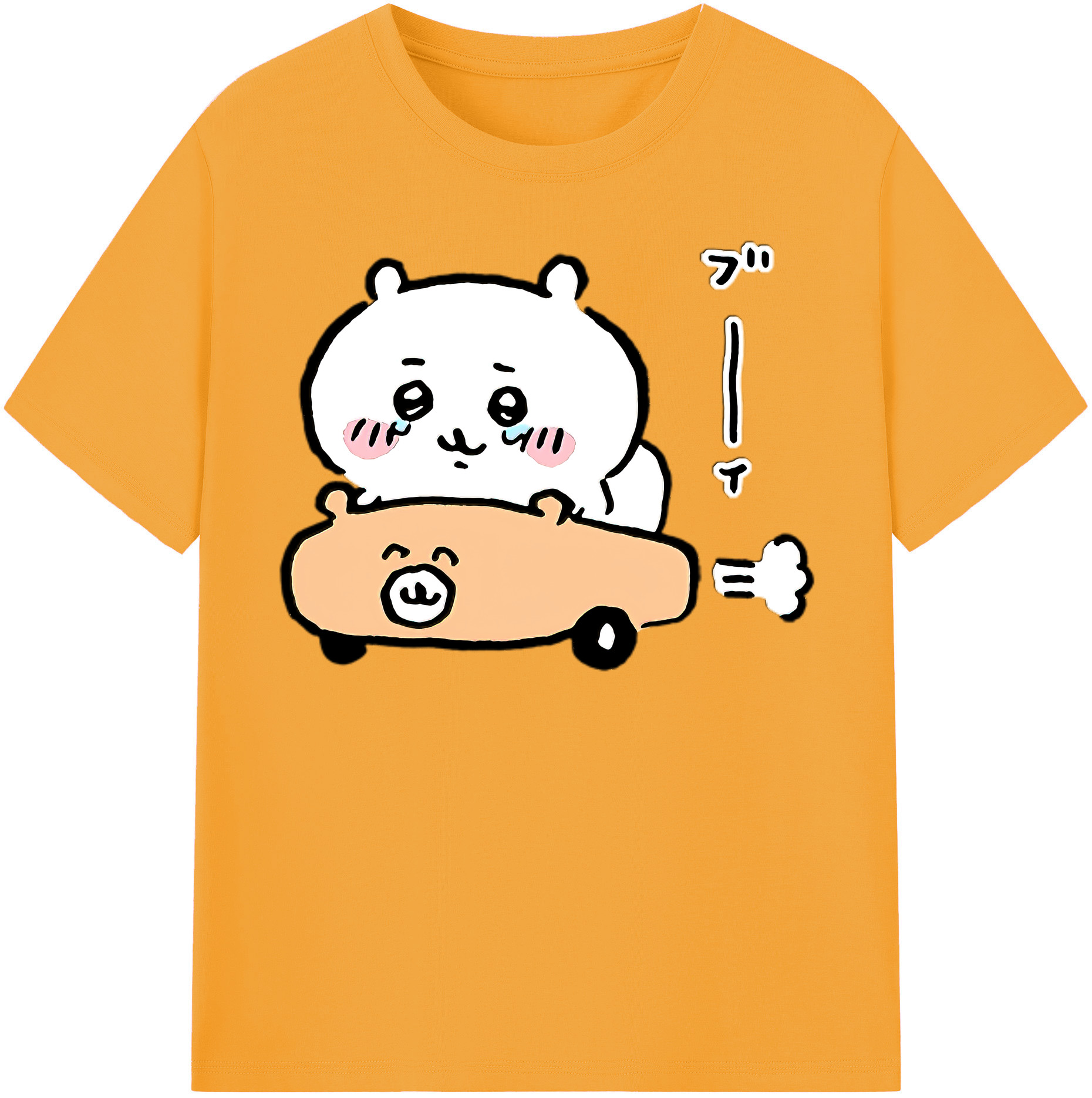 （画像用） ちいかわ ちいかわ Chii-kawa chiikawa 綿100％半袖Tシャツ（フロントプリント）