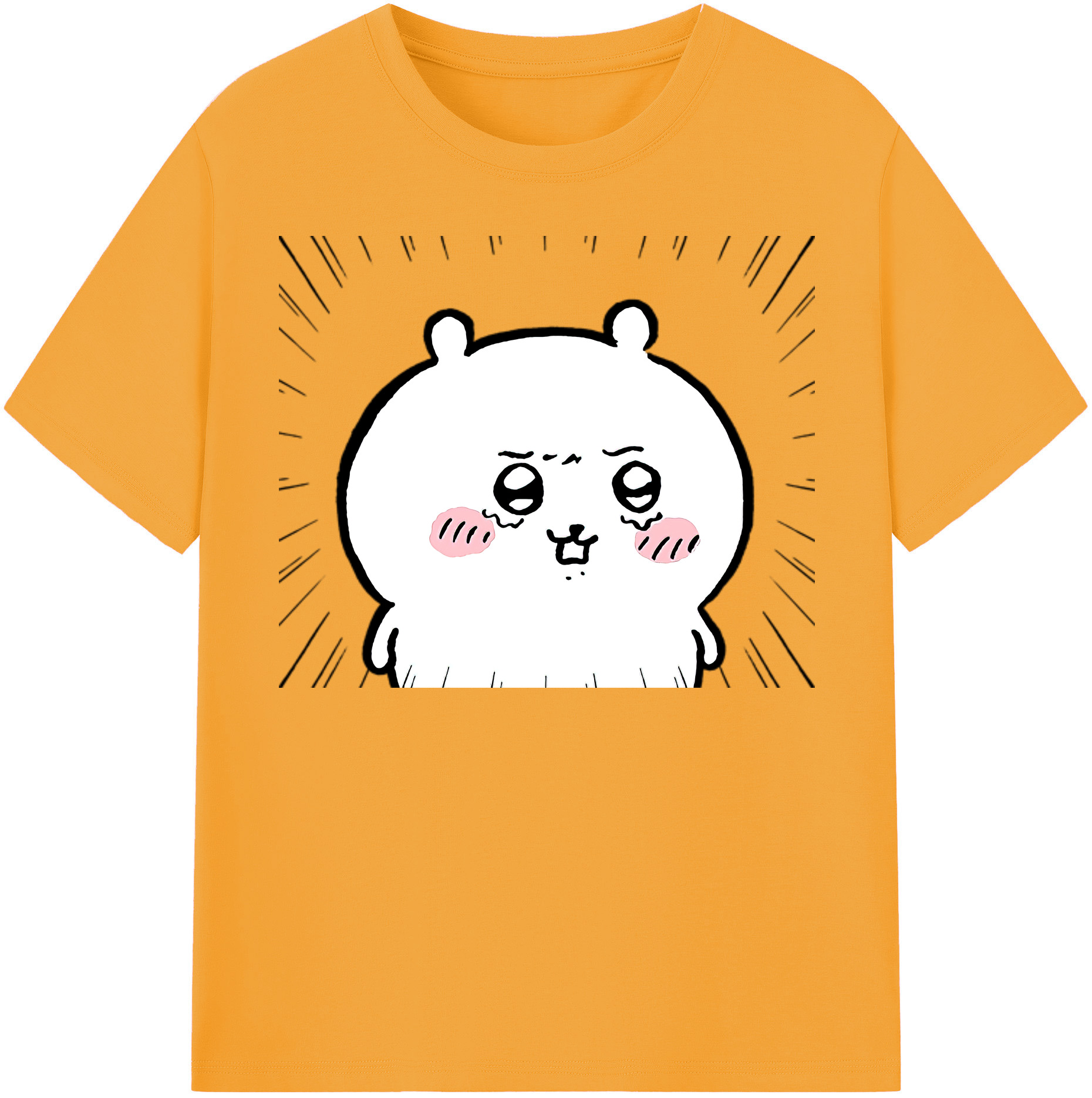 （画像用） ちいかわ ちいかわ Chii-kawa chiikawa 綿100％半袖Tシャツ（フロントプリント）