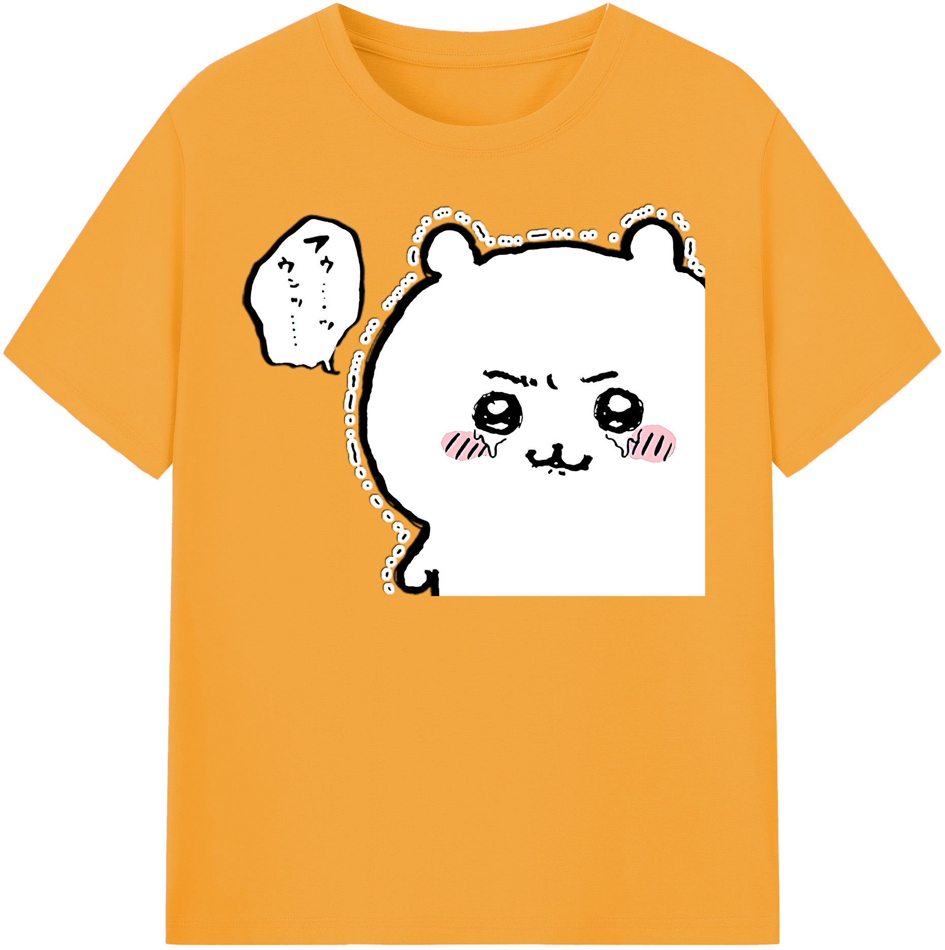 （画像用） ちいかわ ちいかわ Chii-kawa chiikawa 綿100％半袖Tシャツ（フロントプリント）