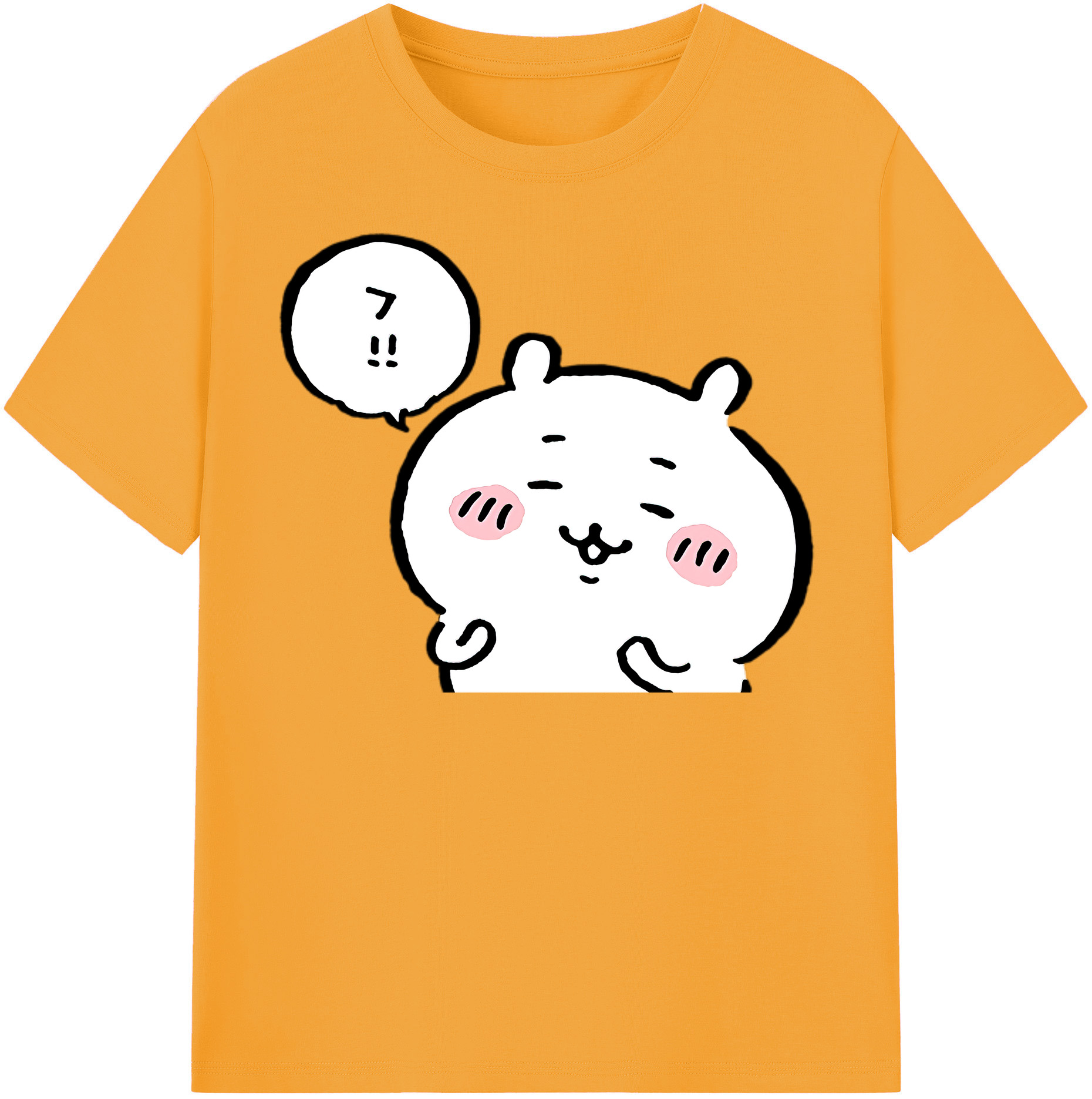 （画像用） ちいかわ ちいかわ Chii-kawa chiikawa 綿100％半袖Tシャツ（フロントプリント）