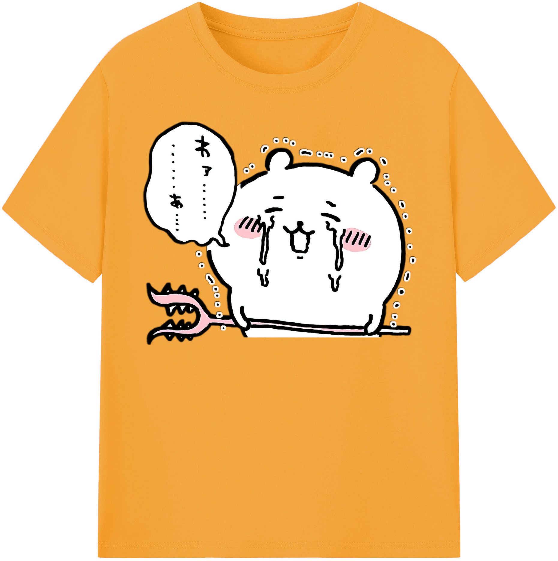 （画像用） ちいかわ ちいかわ Chii-kawa chiikawa 綿100％半袖Tシャツ（フロントプリント）
