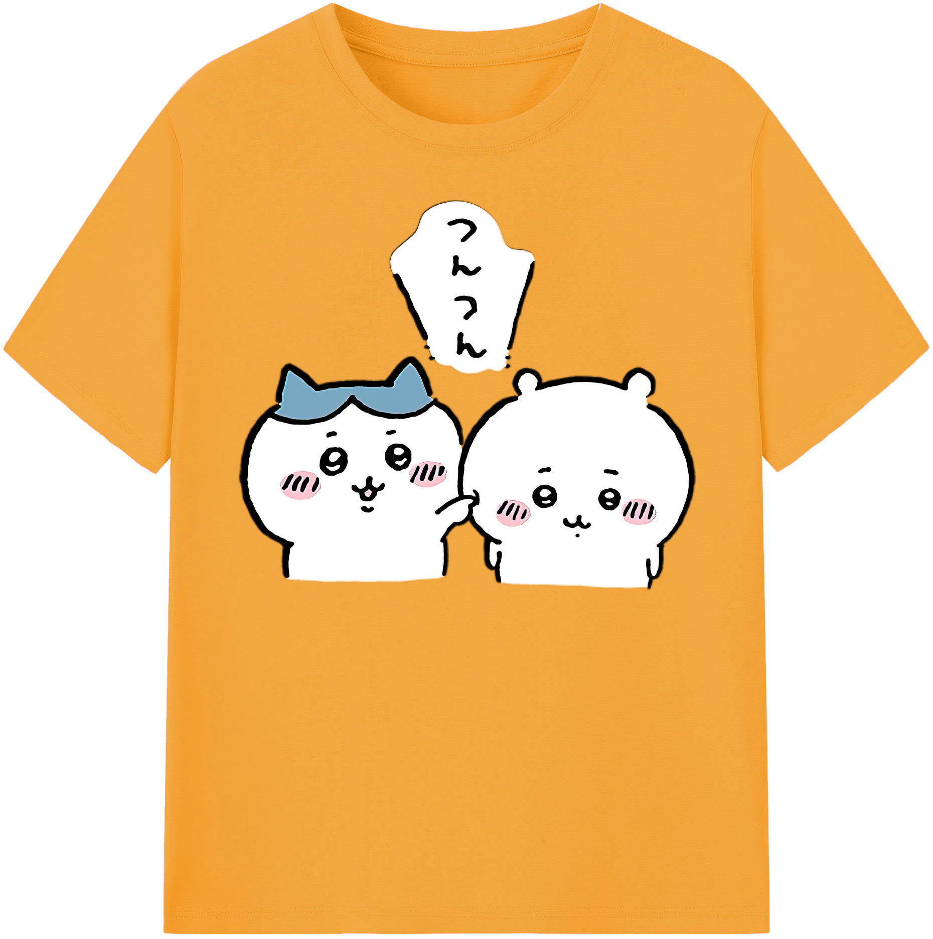 （画像用） ちいかわ ちいかわ Chii-kawa chiikawa 綿100％半袖Tシャツ（フロントプリント）