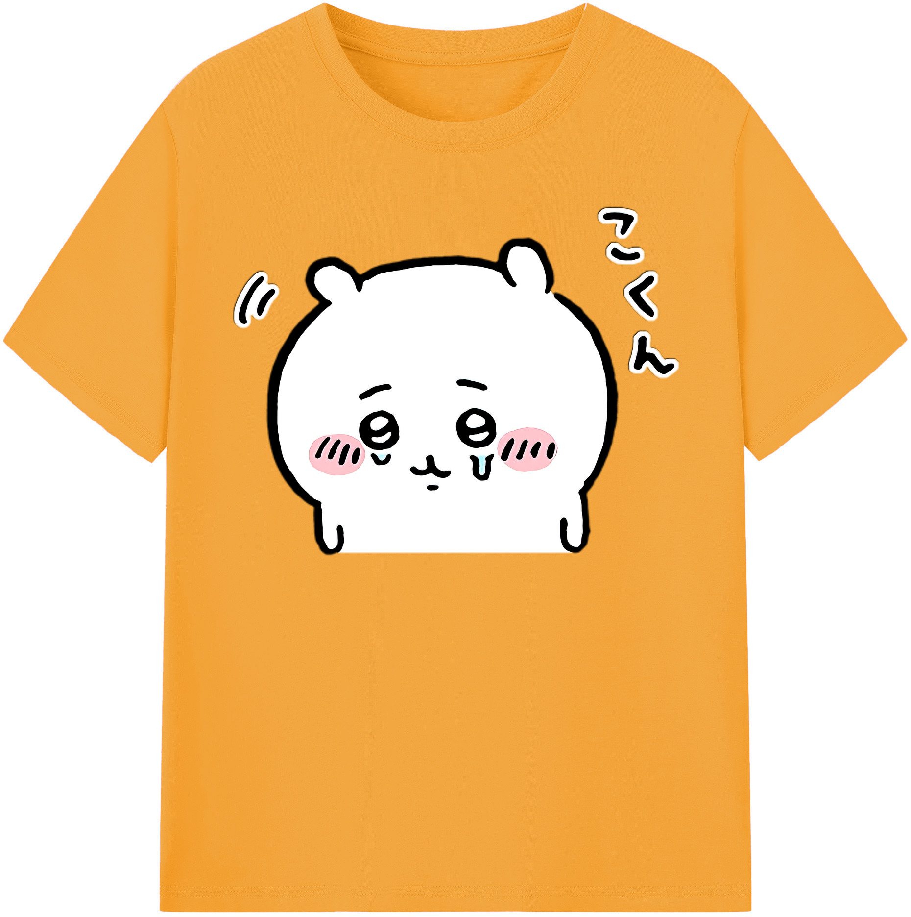 （画像用） ちいかわ ちいかわ Chii-kawa chiikawa 綿100％半袖Tシャツ（フロントプリント）