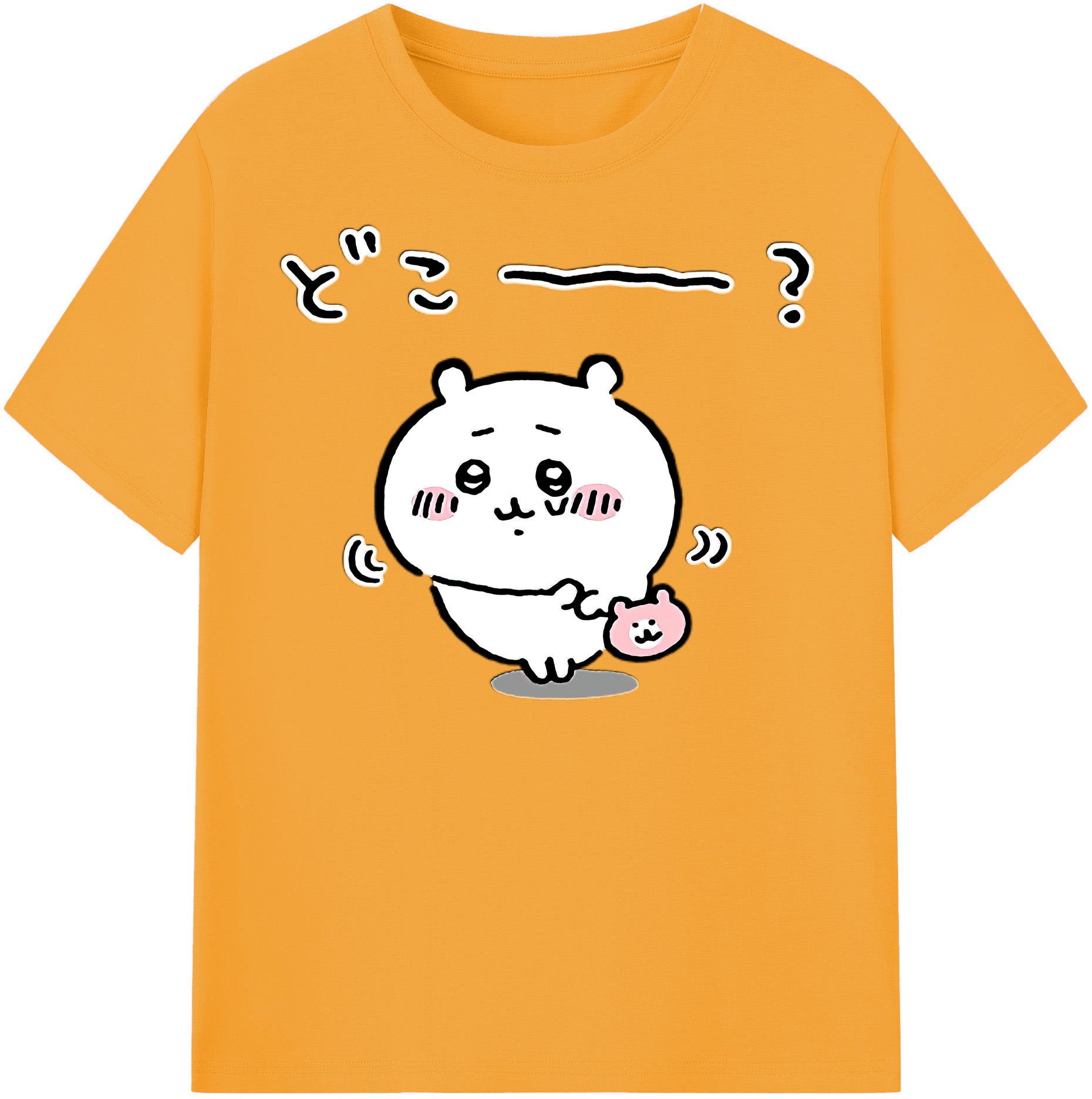 （画像用） ちいかわ ちいかわ Chii-kawa chiikawa 綿100％半袖Tシャツ（フロントプリント）