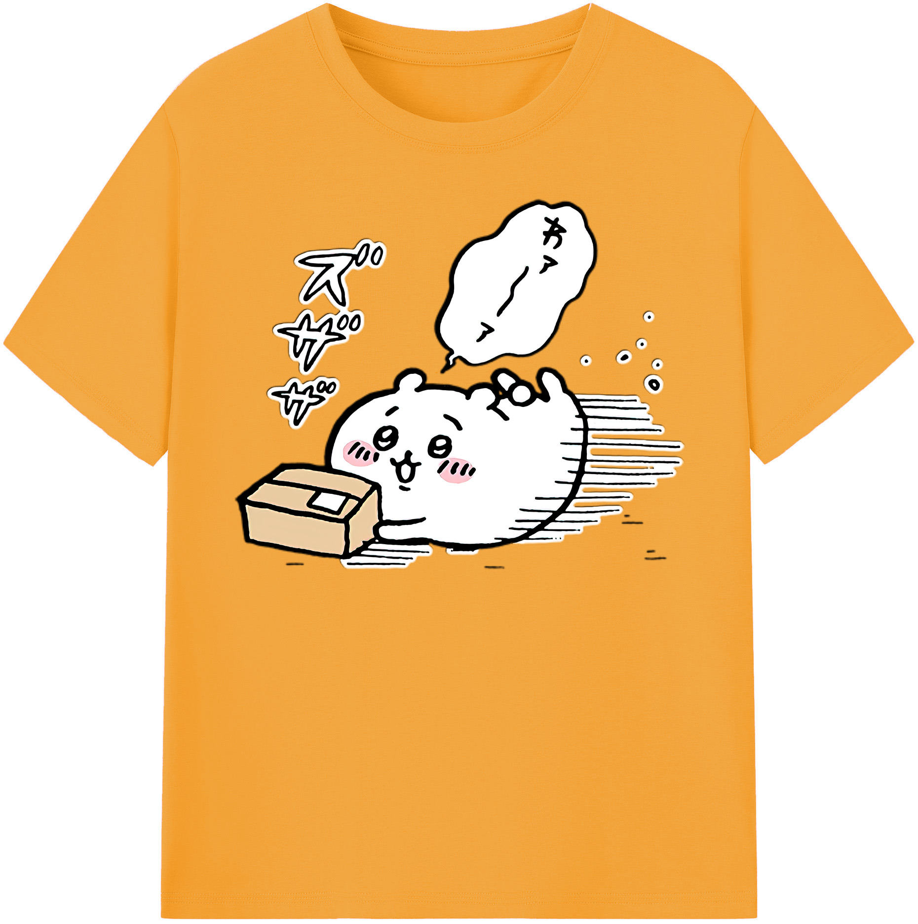 （画像用） ちいかわ ちいかわ Chii-kawa chiikawa 綿100％半袖Tシャツ（フロントプリント）