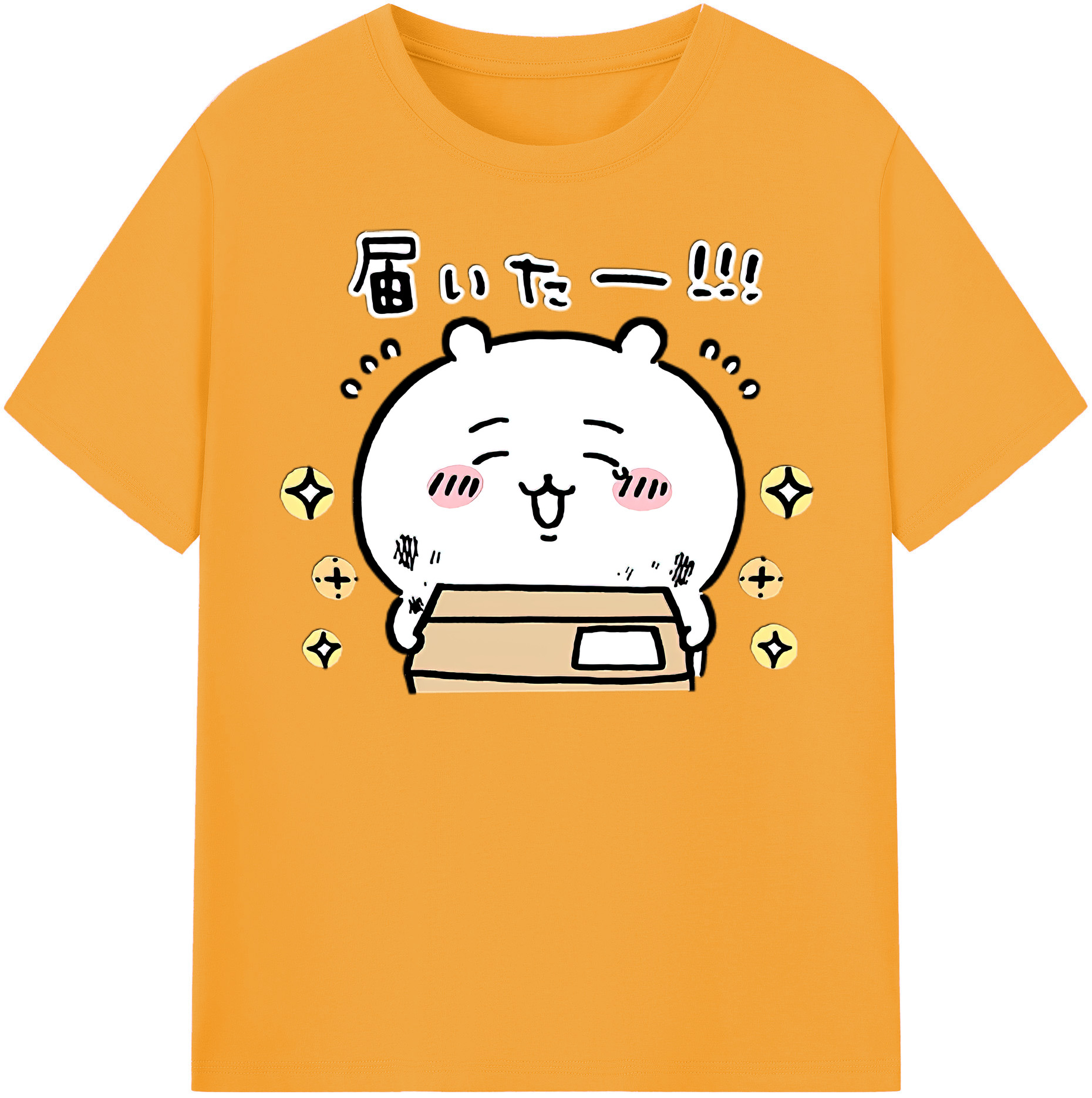 （画像用） ちいかわ ちいかわ Chii-kawa chiikawa 綿100％半袖Tシャツ（フロントプリント）