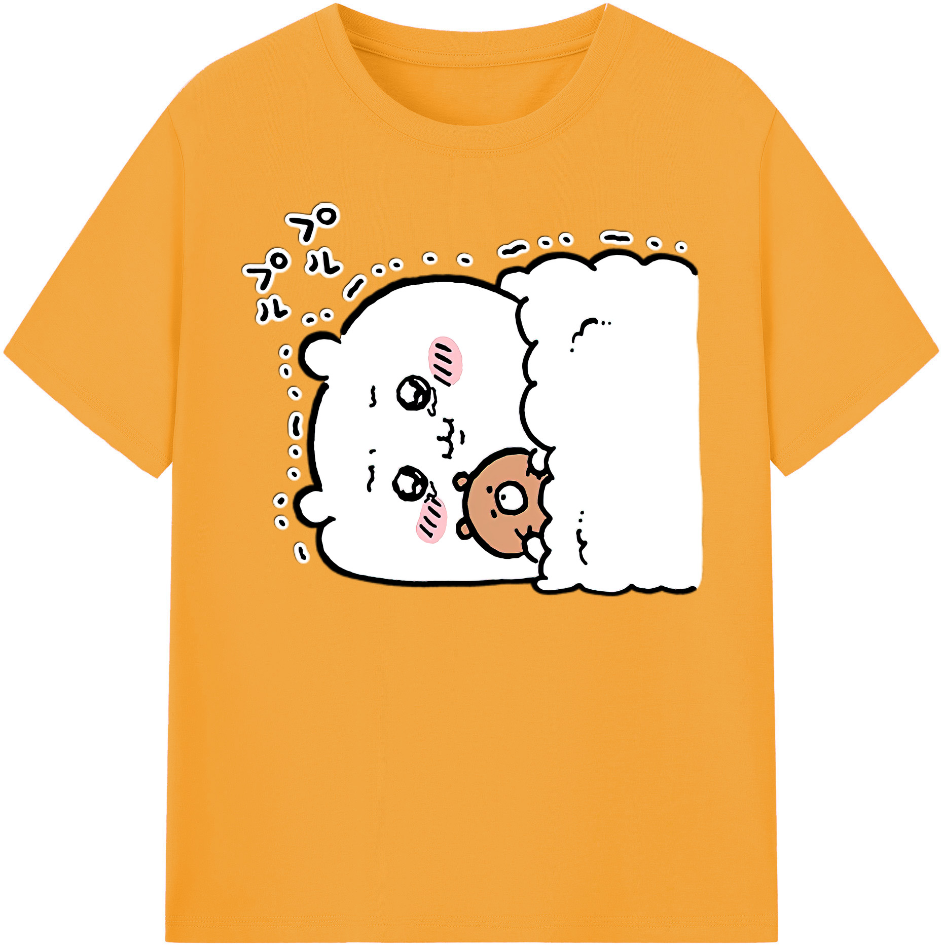 （画像用） ちいかわ ちいかわ Chii-kawa chiikawa 綿100％半袖Tシャツ（フロントプリント）