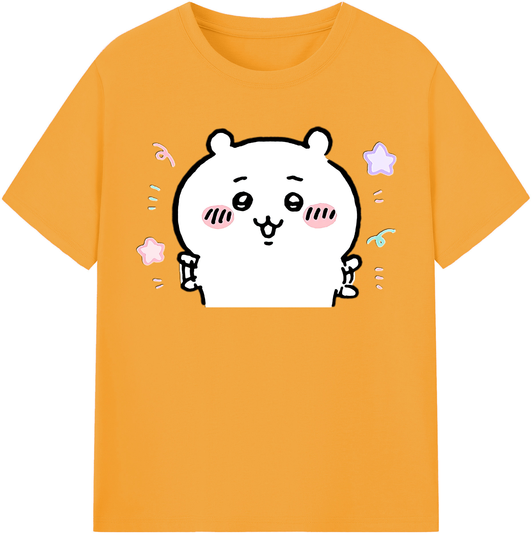 （画像用） ちいかわ ちいかわ Chii-kawa chiikawa 綿100％半袖Tシャツ（フロントプリント）