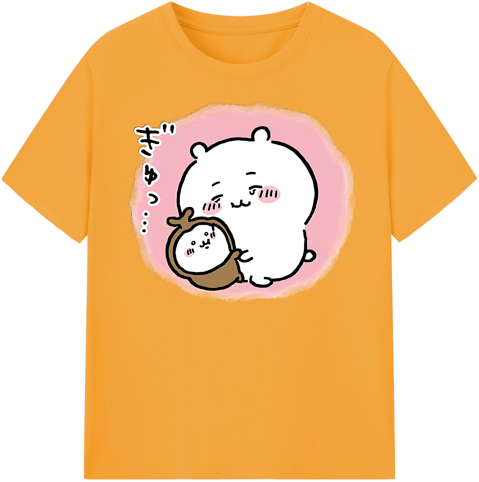 （画像用） ちいかわ ちいかわ Chii-kawa chiikawa 綿100％半袖Tシャツ（フロントプリント）