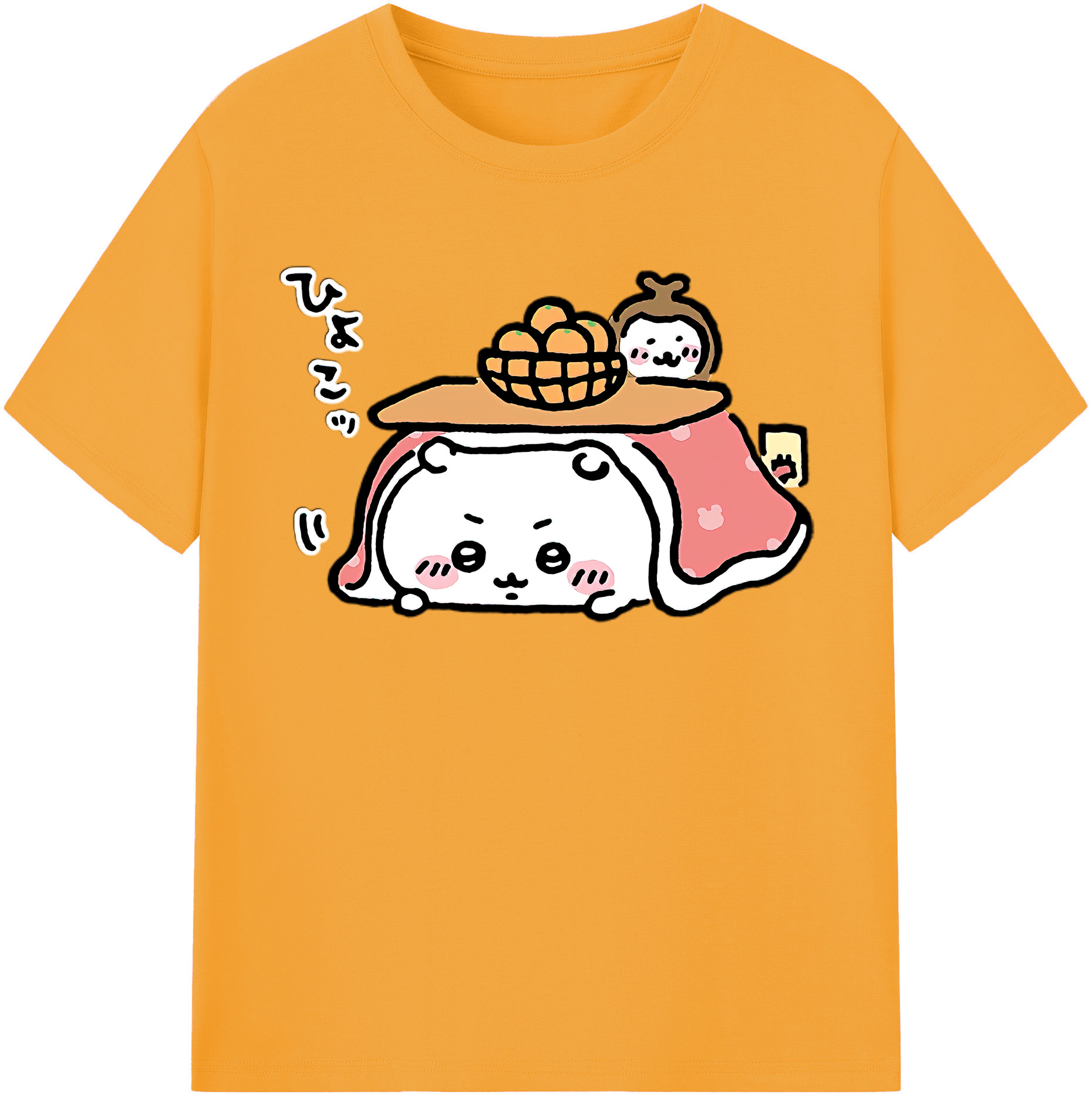 （画像用） ちいかわ ちいかわ Chii-kawa chiikawa 綿100％半袖Tシャツ（フロントプリント）