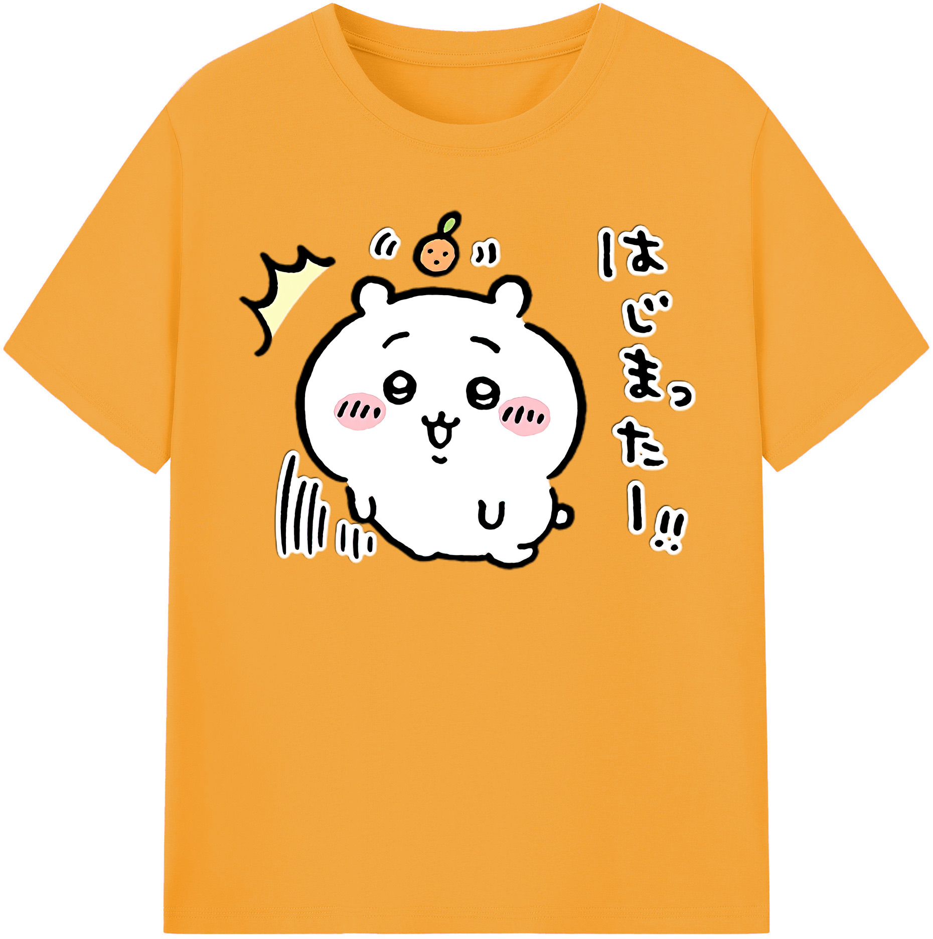 （画像用） ちいかわ ちいかわ Chii-kawa chiikawa 綿100％半袖Tシャツ（フロントプリント）