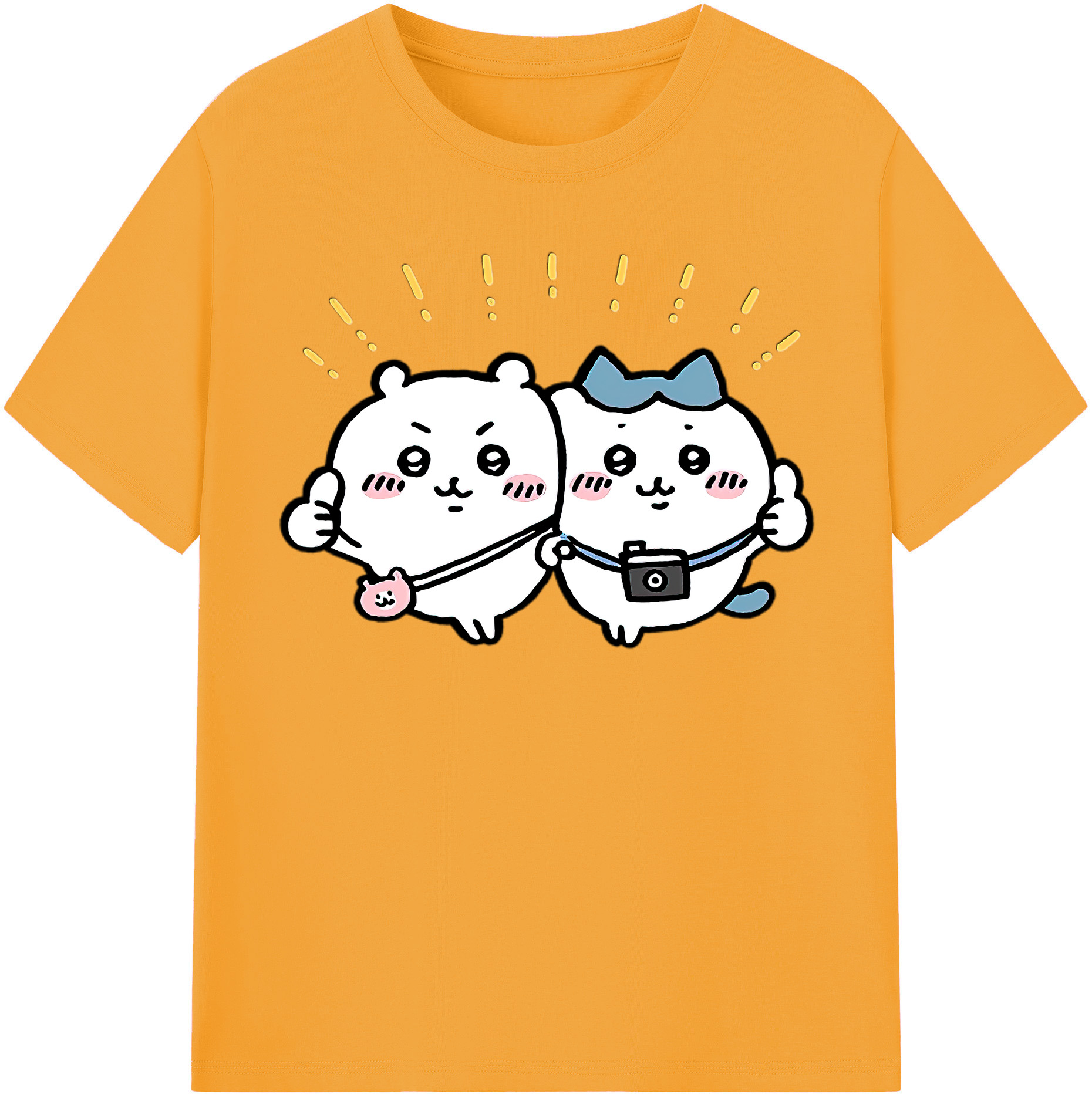 （画像用） ちいかわ ちいかわ Chii-kawa chiikawa 綿100％半袖Tシャツ（フロントプリント）