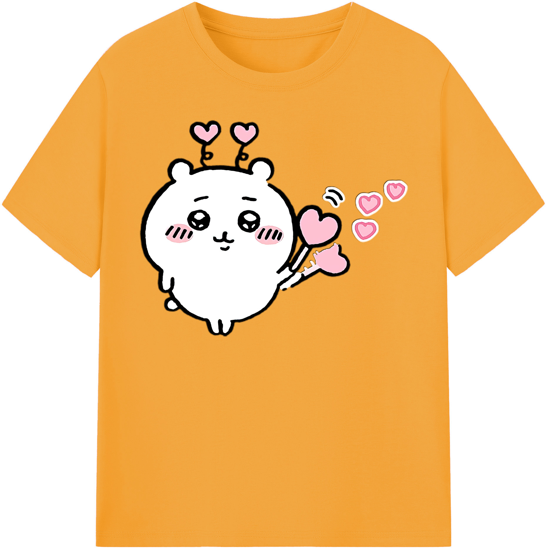 （画像用） ちいかわ ちいかわ Chii-kawa chiikawa 綿100％半袖Tシャツ（フロントプリント）