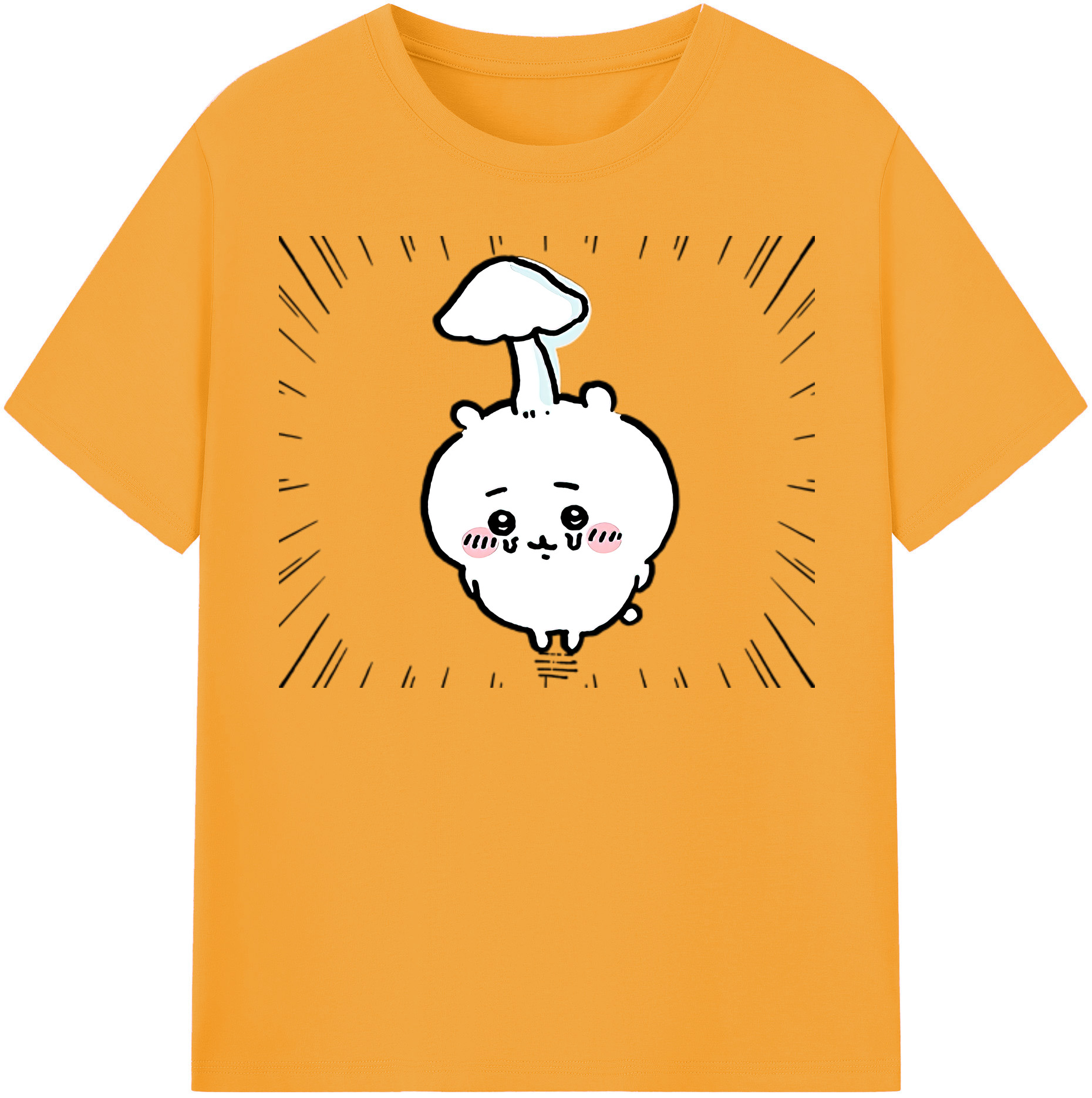 （画像用） ちいかわ ちいかわ Chii-kawa chiikawa 綿100％半袖Tシャツ（フロントプリント）