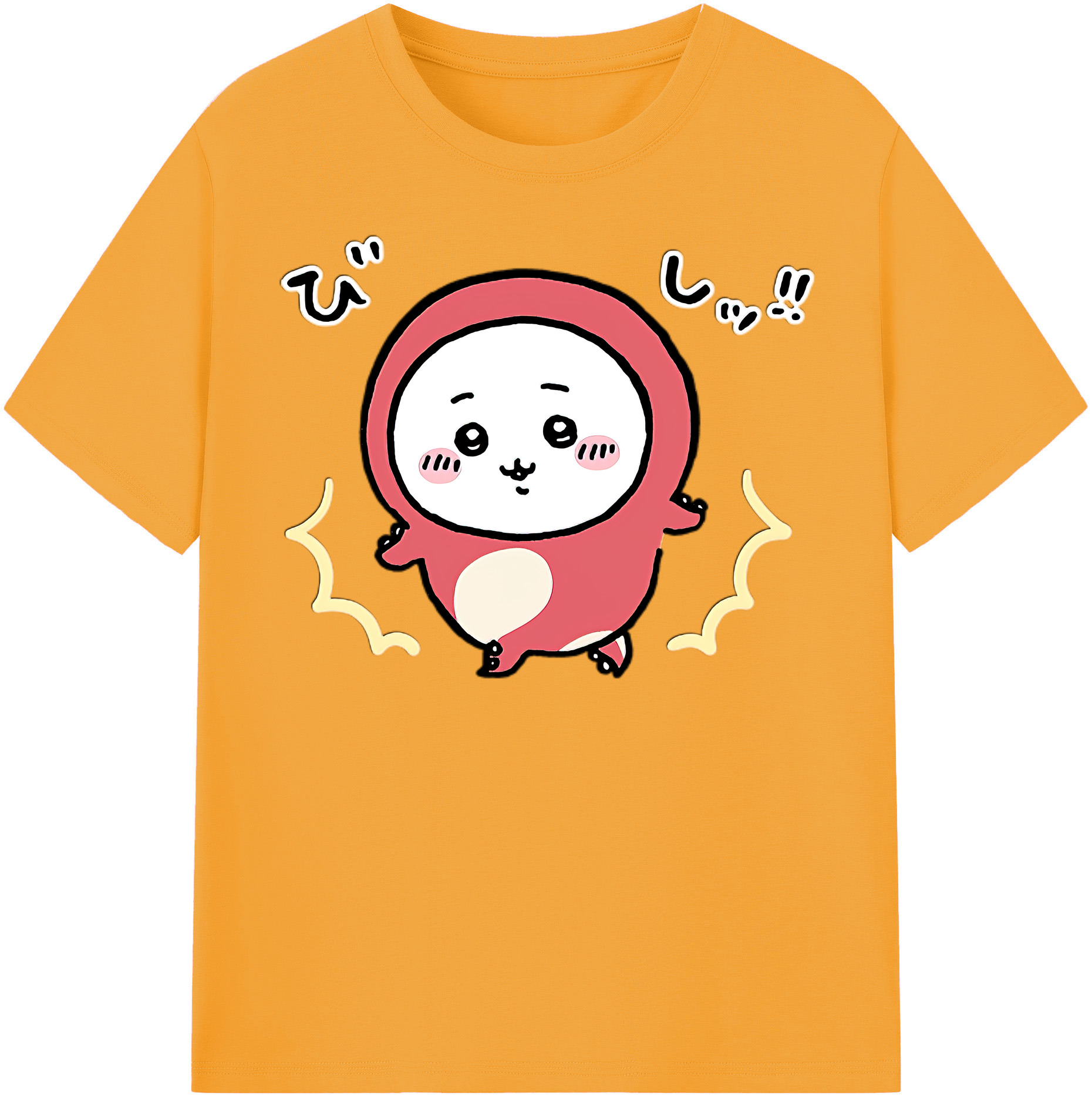 （画像用） ちいかわ ちいかわ Chii-kawa chiikawa 綿100％半袖Tシャツ（フロントプリント）
