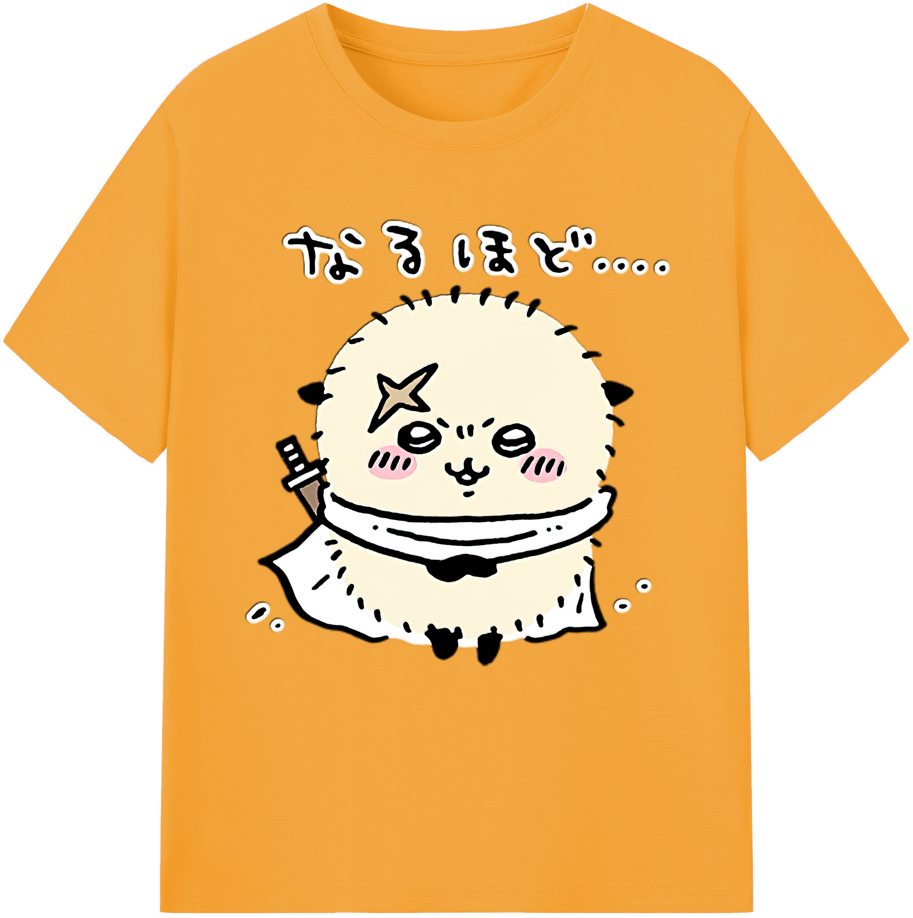 （画像用） ちいかわ ラッコ Chii-kawa Sea otter 綿100％半袖Tシャツ（フロントプリント）