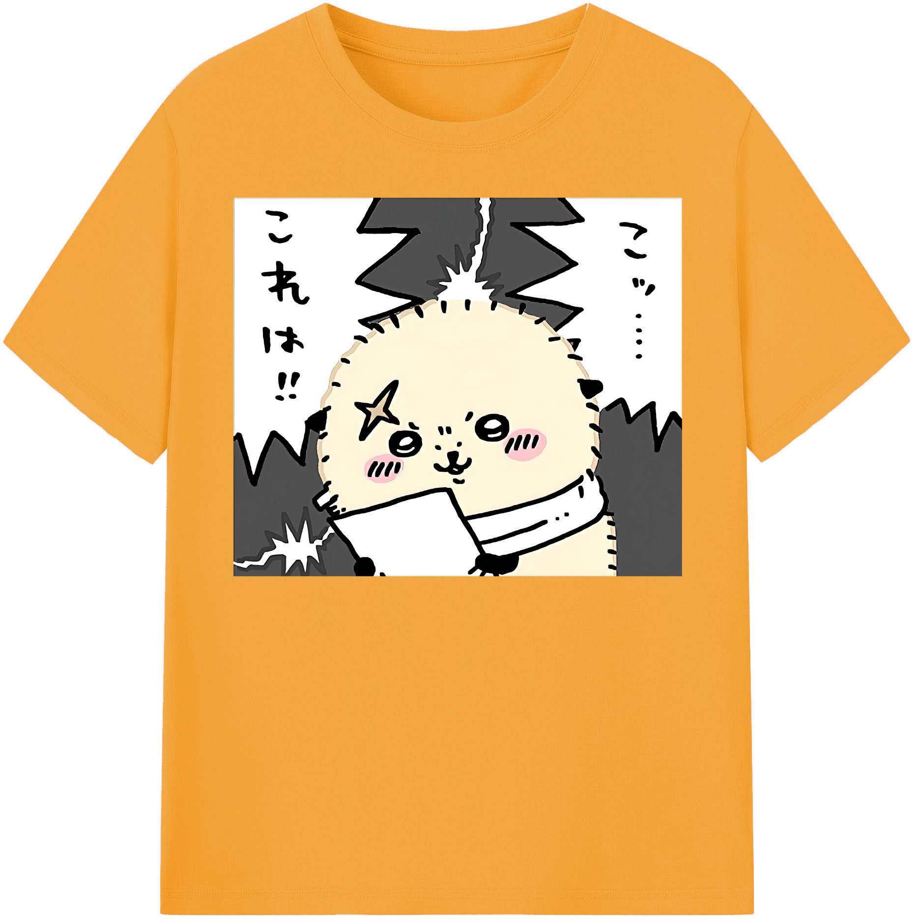 （画像用） ちいかわ ラッコ Chii-kawa Sea otter 綿100％半袖Tシャツ（フロントプリント）