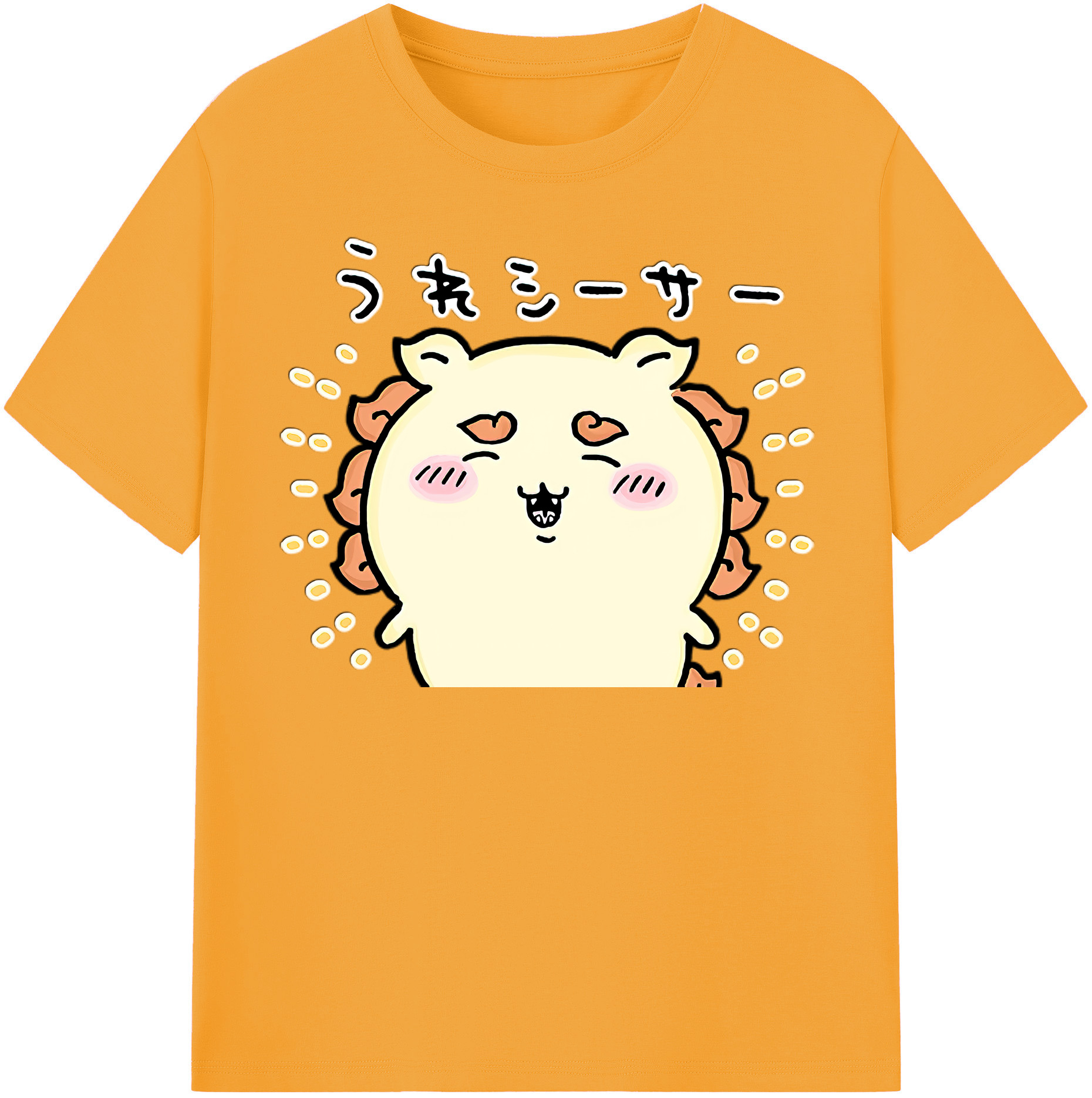 （画像用） ちいかわ シーサー Chii-kawa Shisa 綿100％半袖Tシャツ（フロントプリント）