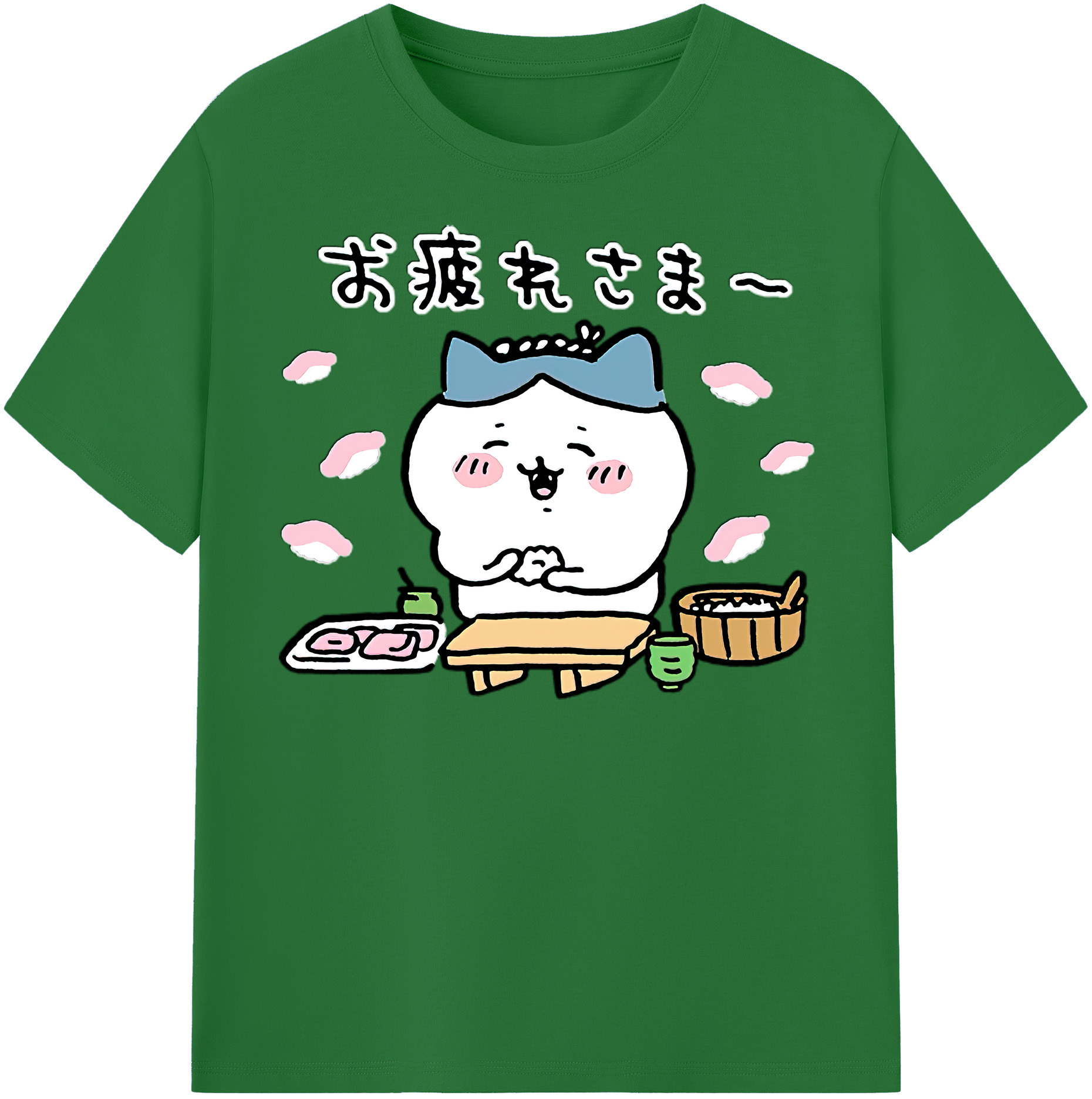 （画像用） ちいかわ ハチワレ Chii-kawa hachiware 綿100％半袖Tシャツ（フロントプリント）