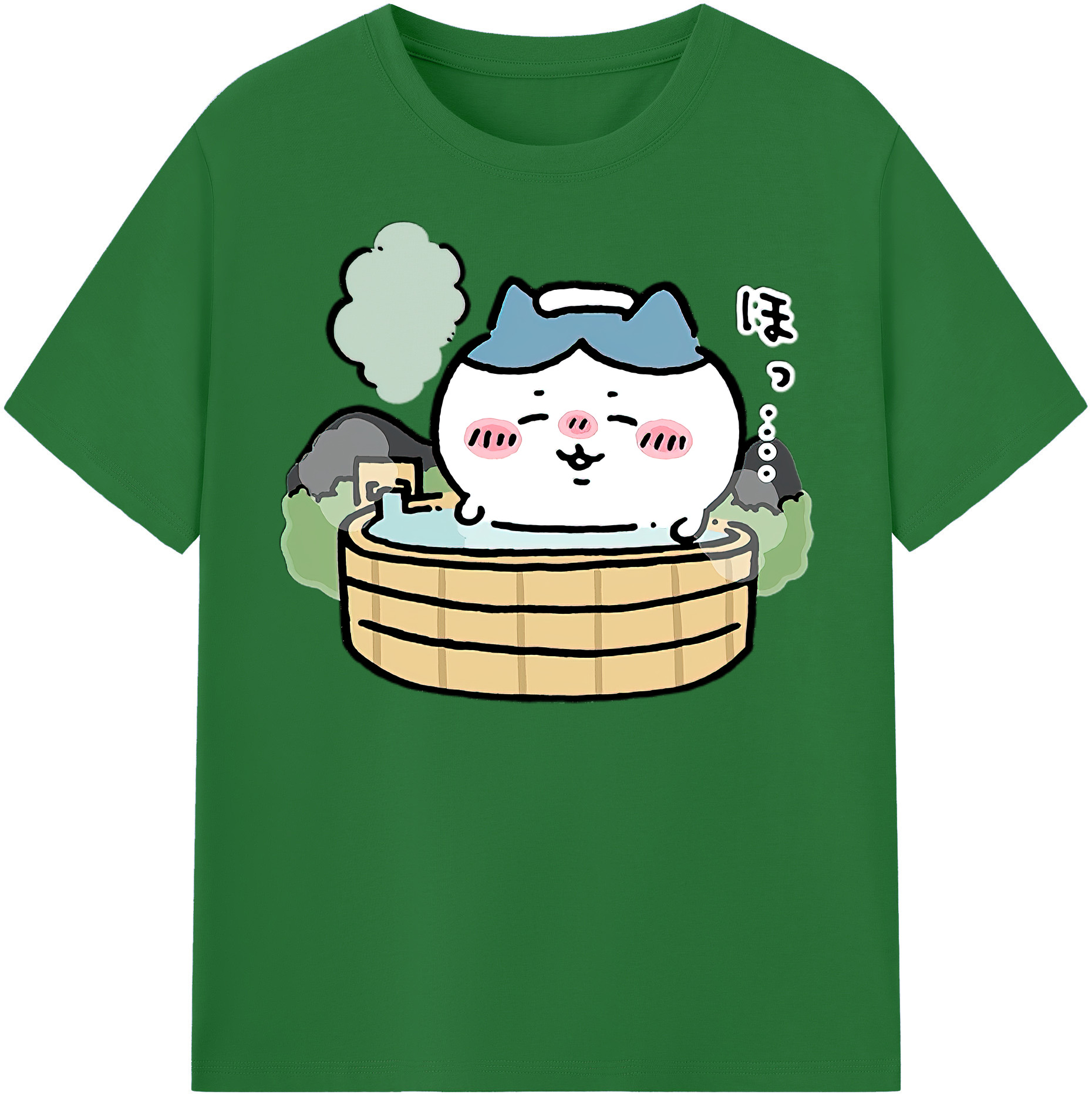 （画像用） ちいかわ ハチワレ Chii-kawa hachiware 綿100％半袖Tシャツ（フロントプリント）