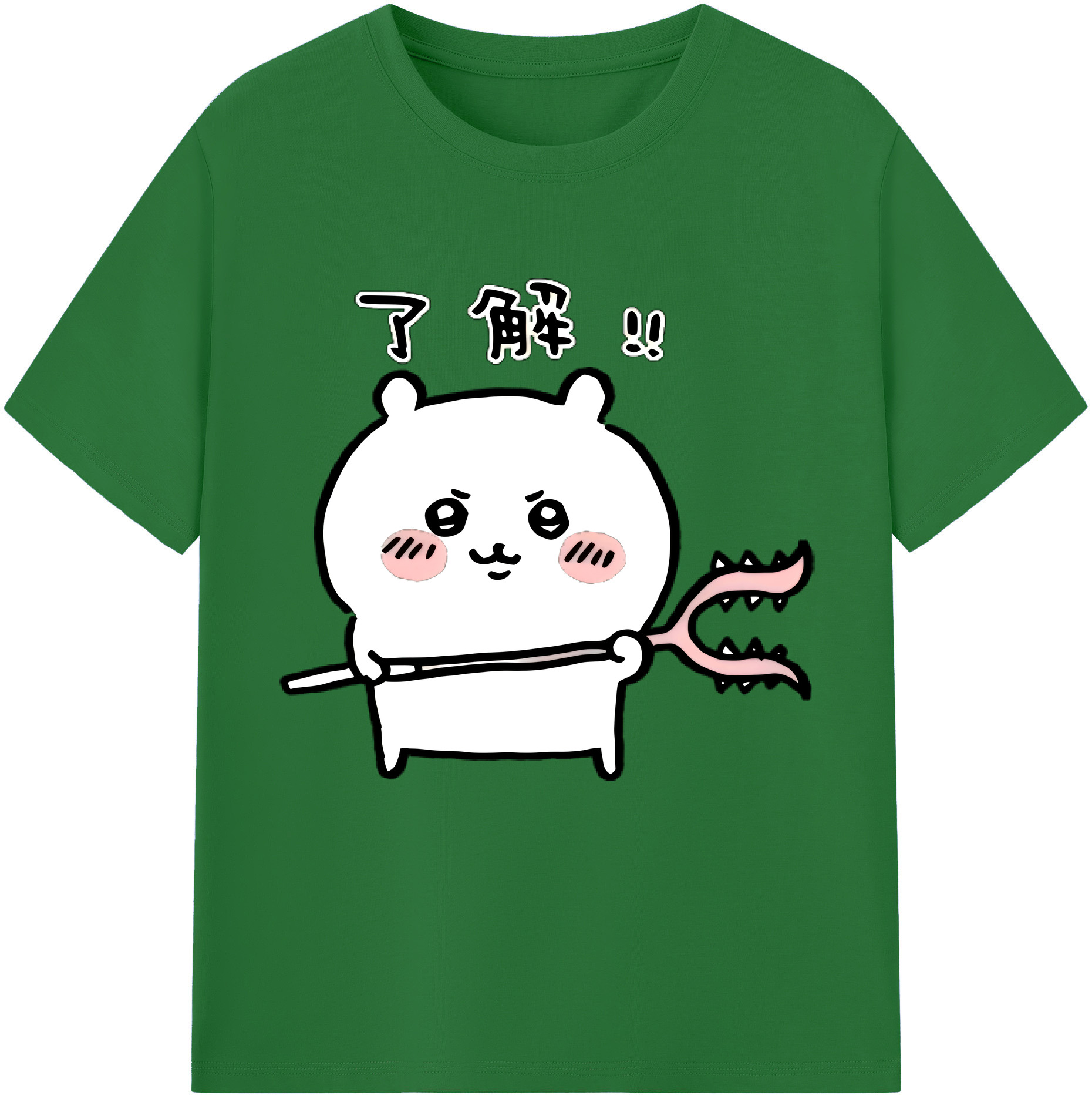 （画像用） ちいかわ ちいかわ Chii-kawa chiikawa 綿100％半袖Tシャツ（フロントプリント）