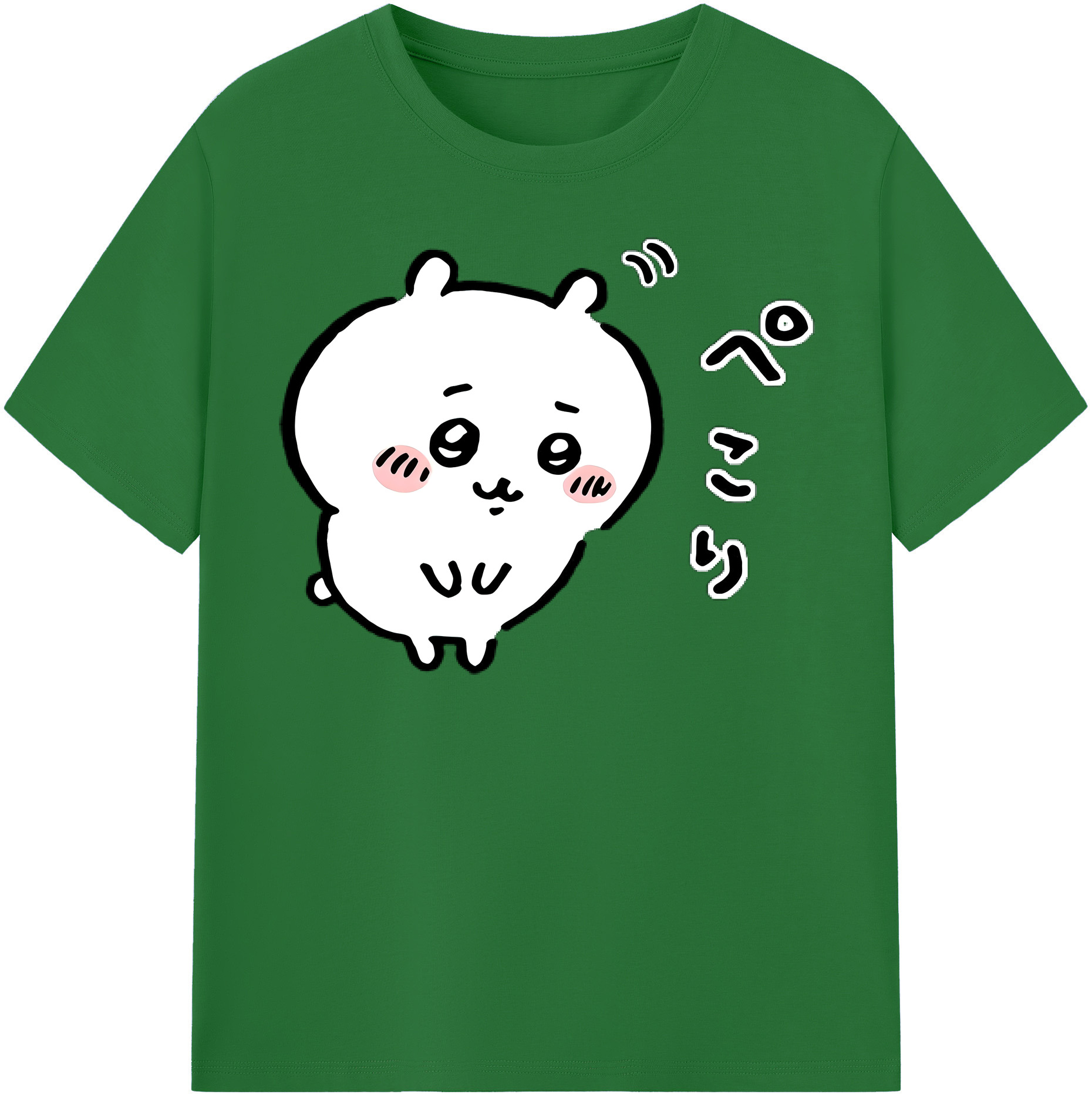 （画像用） ちいかわ ちいかわ Chii-kawa chiikawa 綿100％半袖Tシャツ（フロントプリント）
