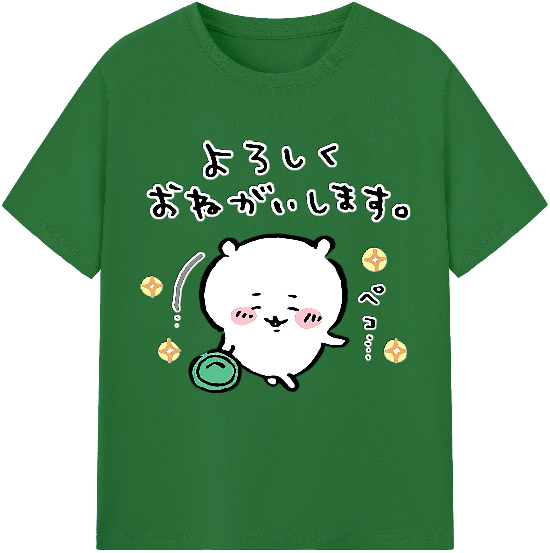 （画像用） ちいかわ ちいかわ Chii-kawa chiikawa 綿100％半袖Tシャツ（フロントプリント）