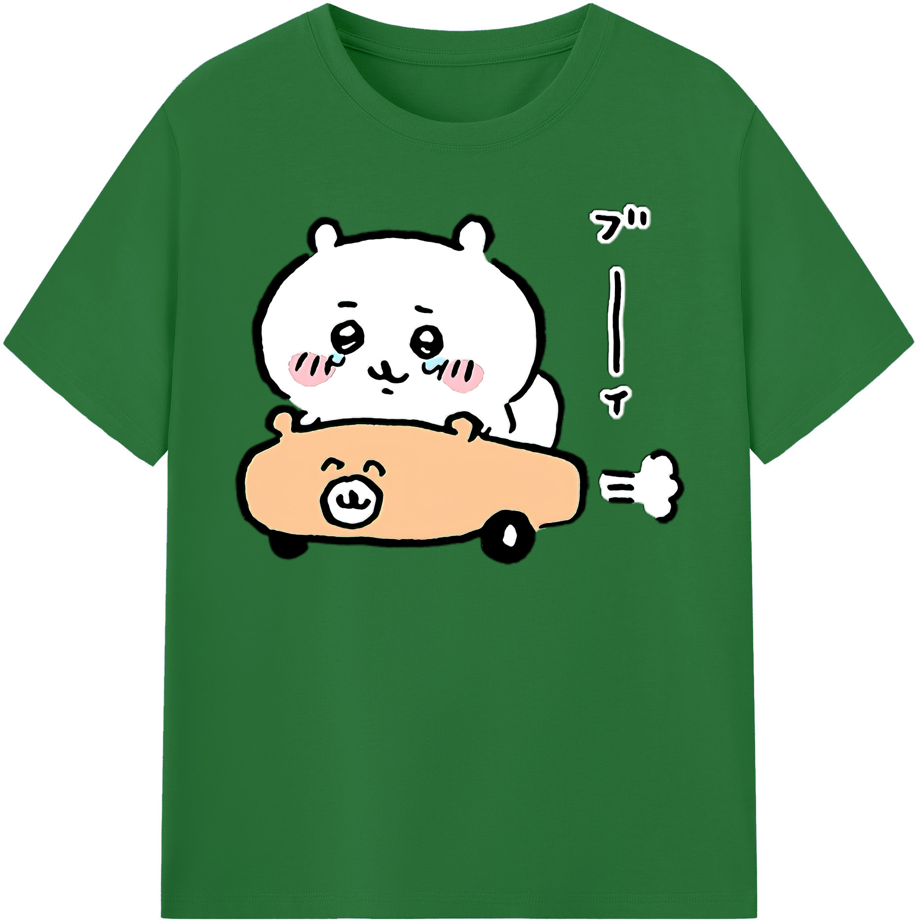 （画像用） ちいかわ ちいかわ Chii-kawa chiikawa 綿100％半袖Tシャツ（フロントプリント）
