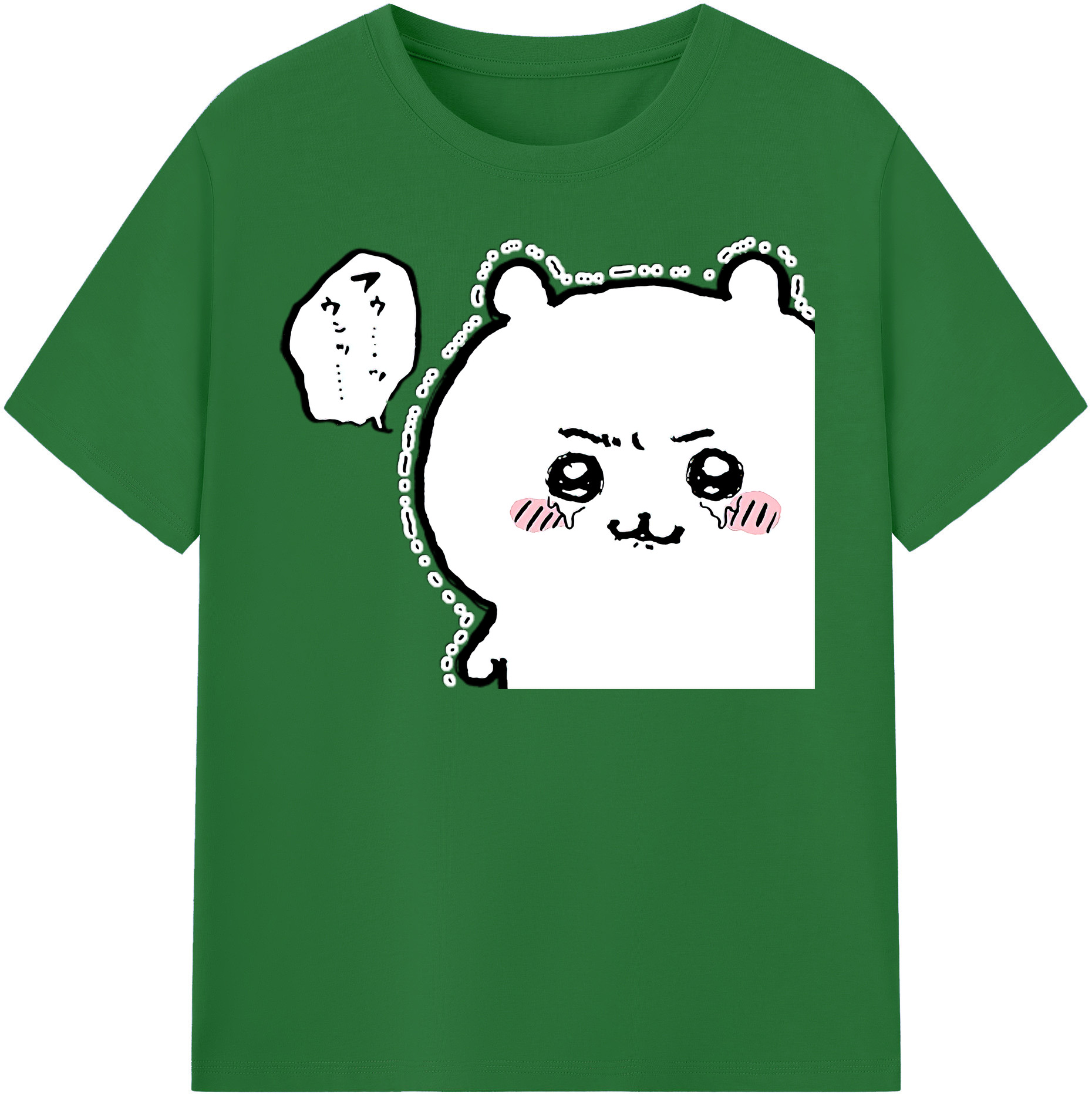 （画像用） ちいかわ ちいかわ Chii-kawa chiikawa 綿100％半袖Tシャツ（フロントプリント）