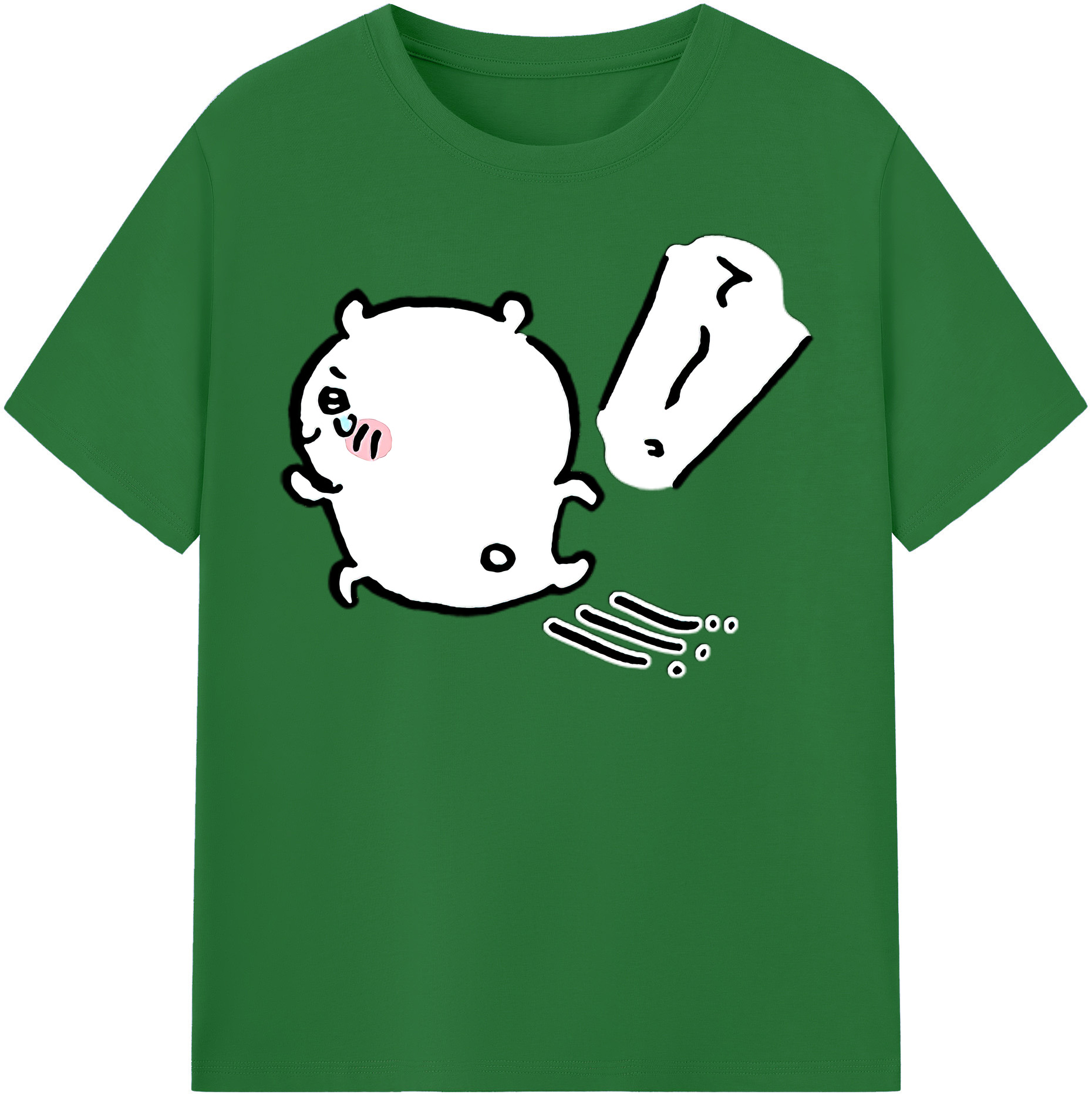 （画像用） ちいかわ ちいかわ Chii-kawa chiikawa 綿100％半袖Tシャツ（フロントプリント）